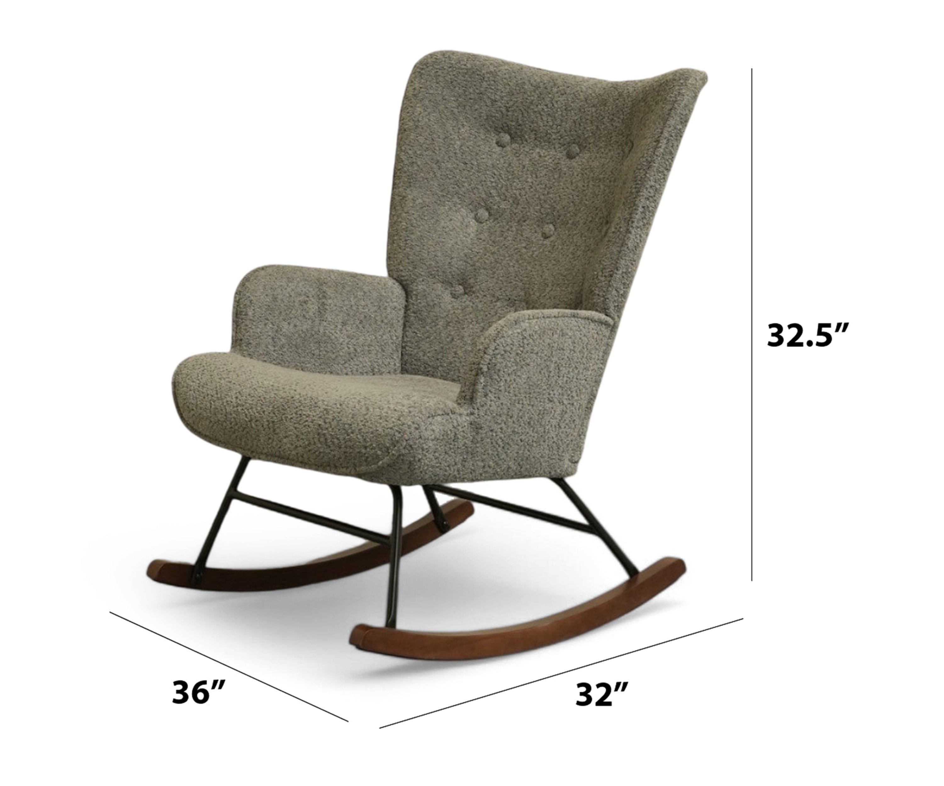 Solacing Boucle Rocking Chair