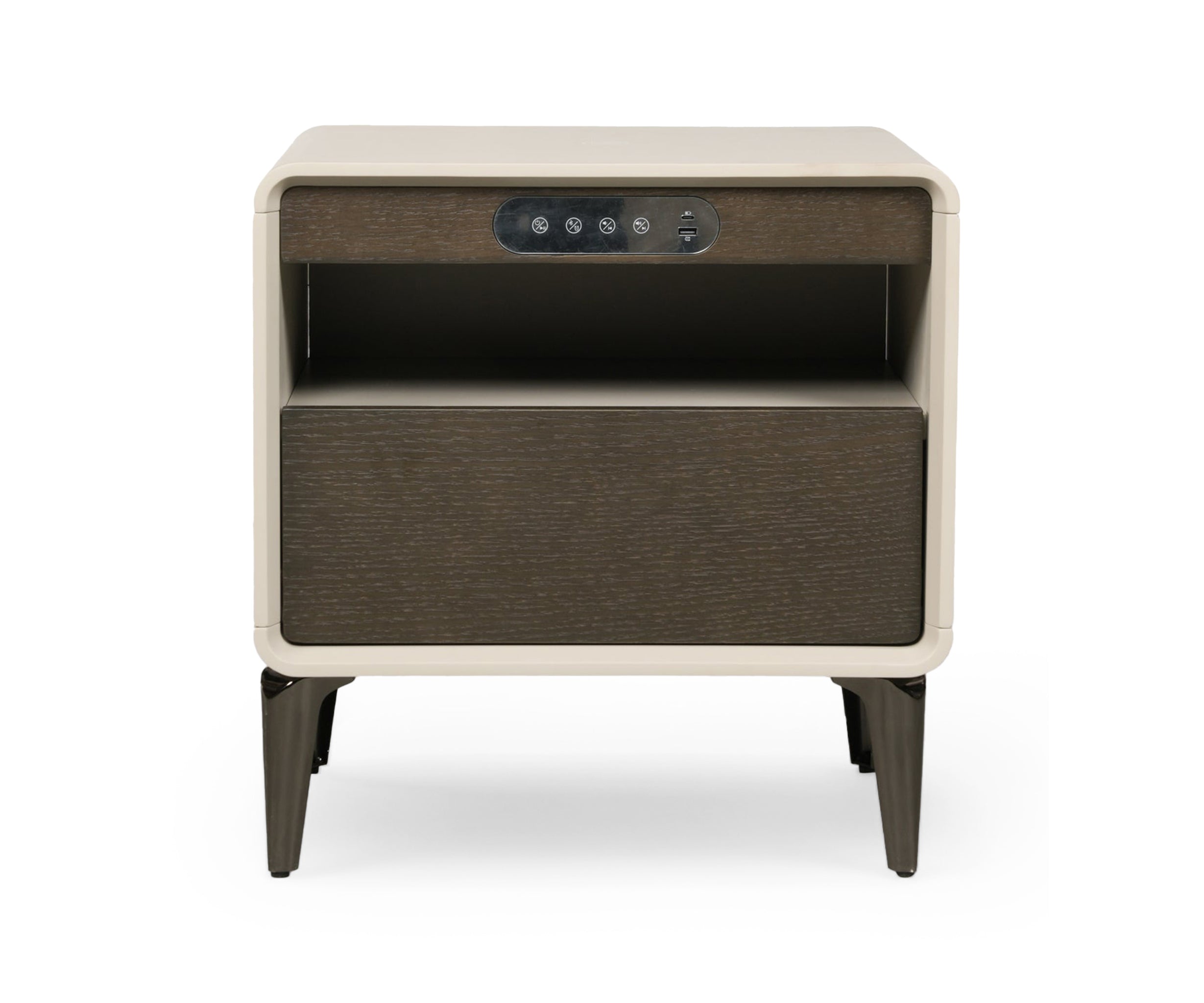 Modern Nightstand with Wireless Charging and USB Port