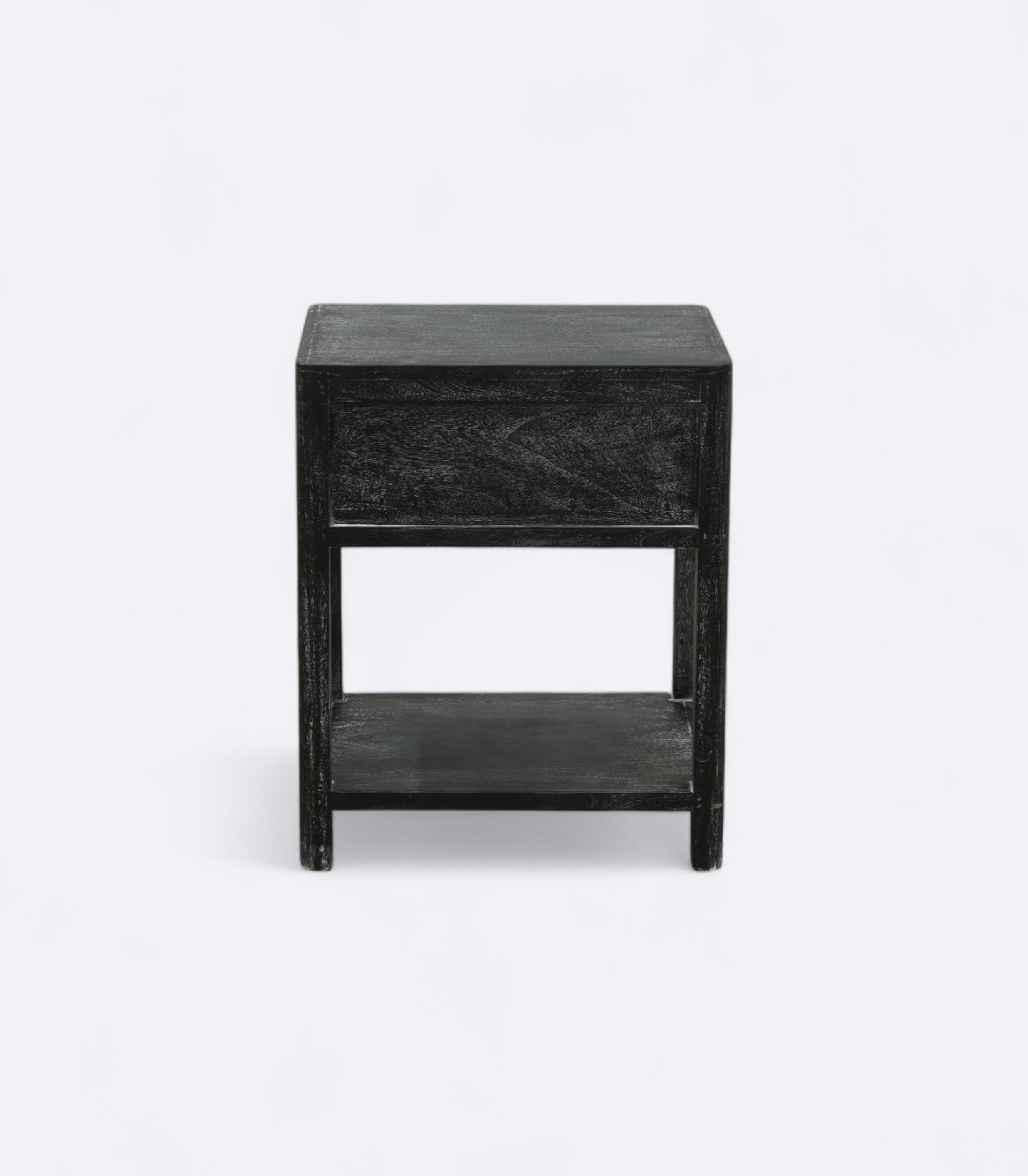Cane-Front Nightstand Table