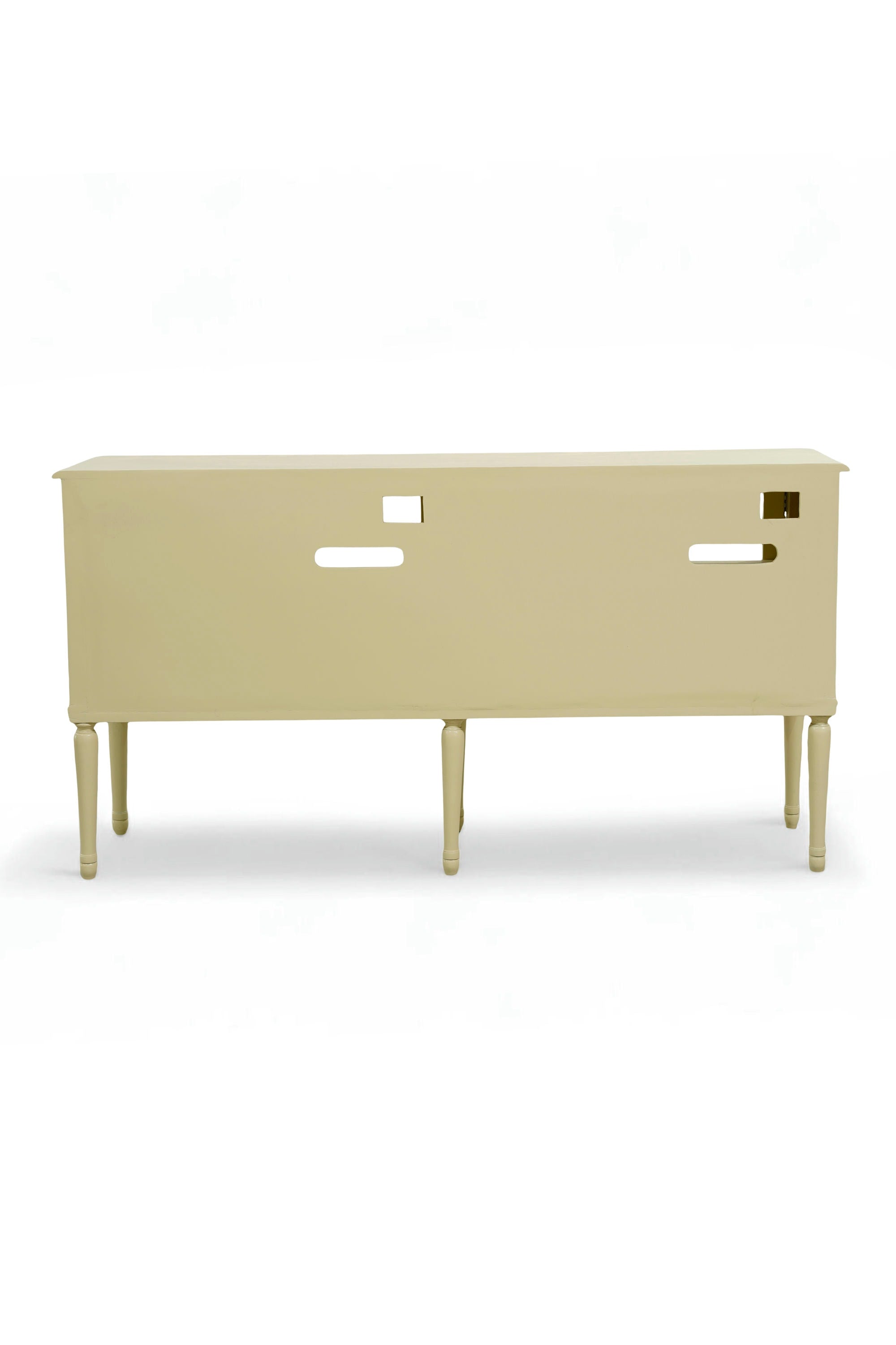 Arden Fluted-Leg Glass Sideboard
