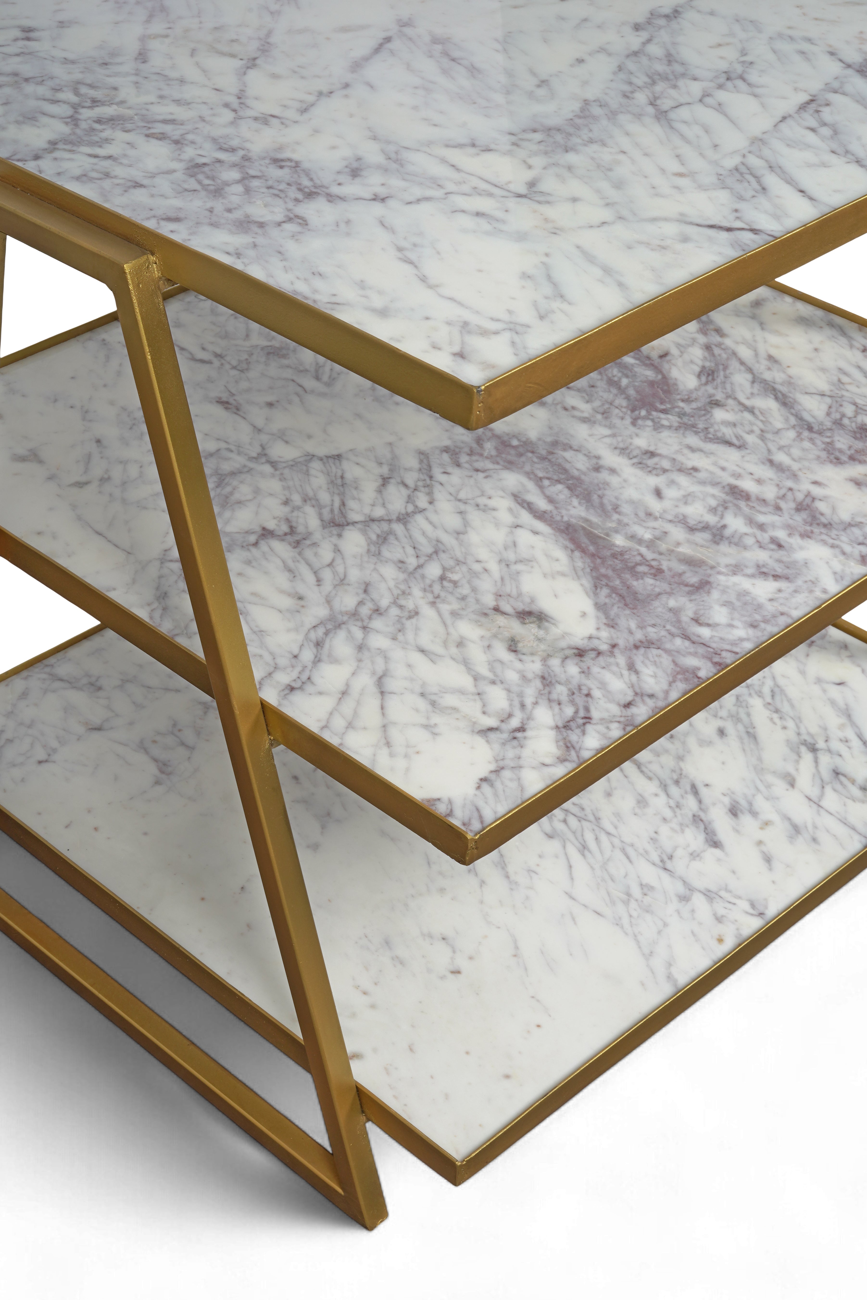 Marble & Gold Metal Shelve