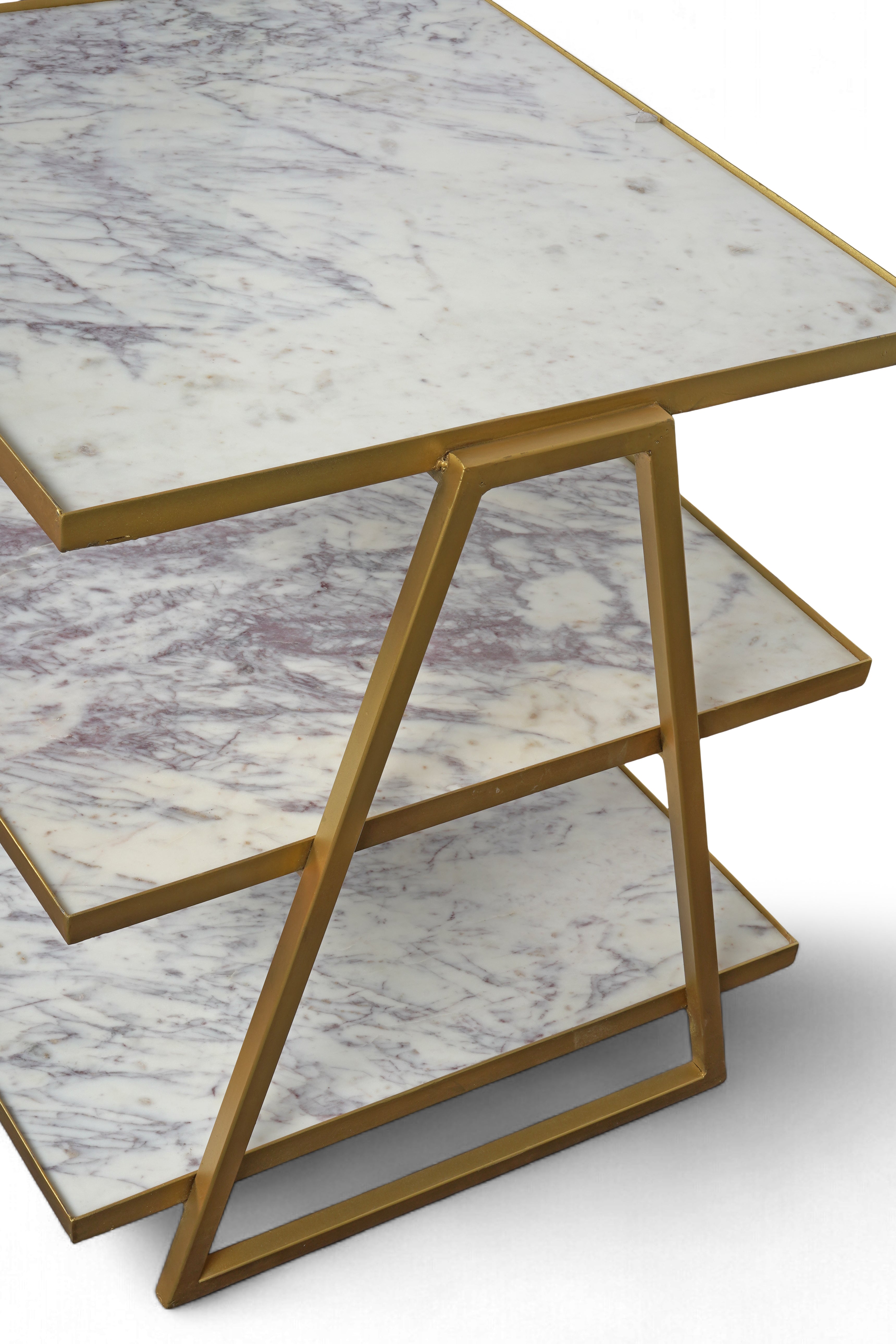 Marble & Gold Metal Shelve