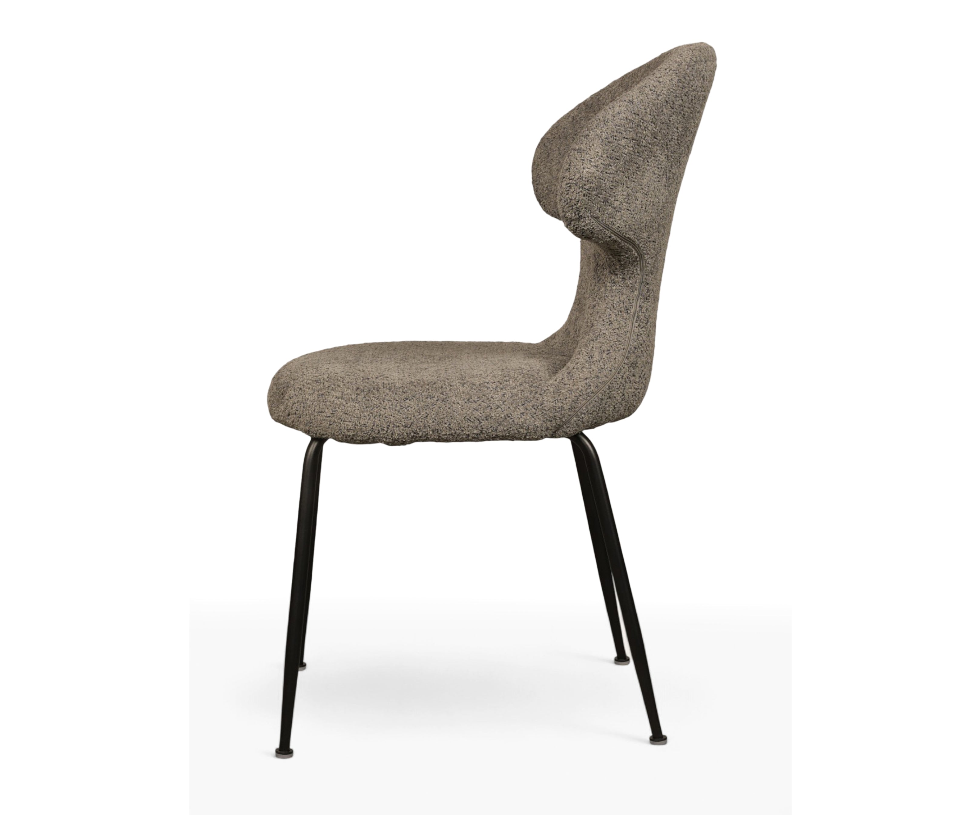 Sculpted Mid-Century Modern Dining Chair