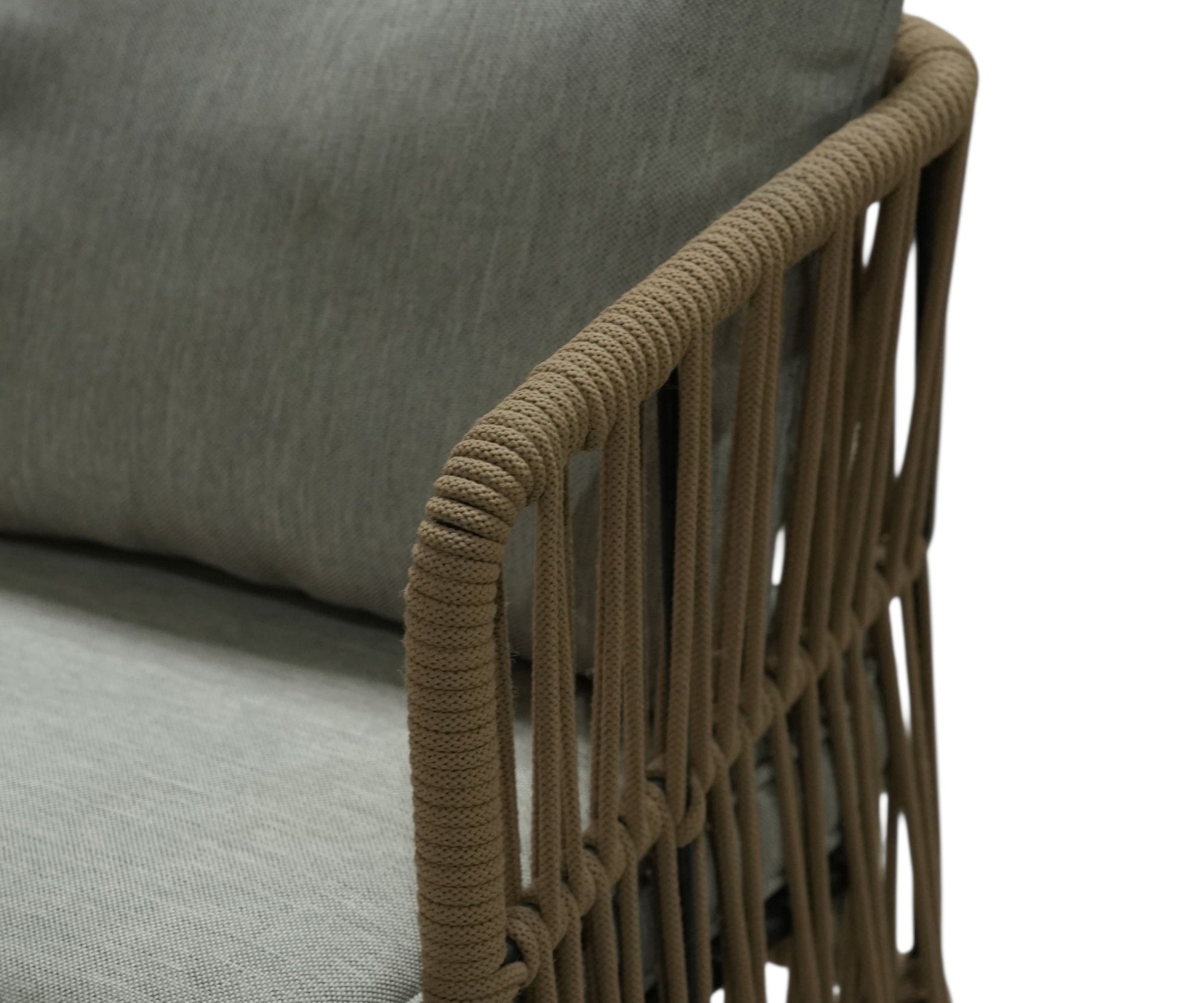 Rope Weave Bar Stool with Cushion