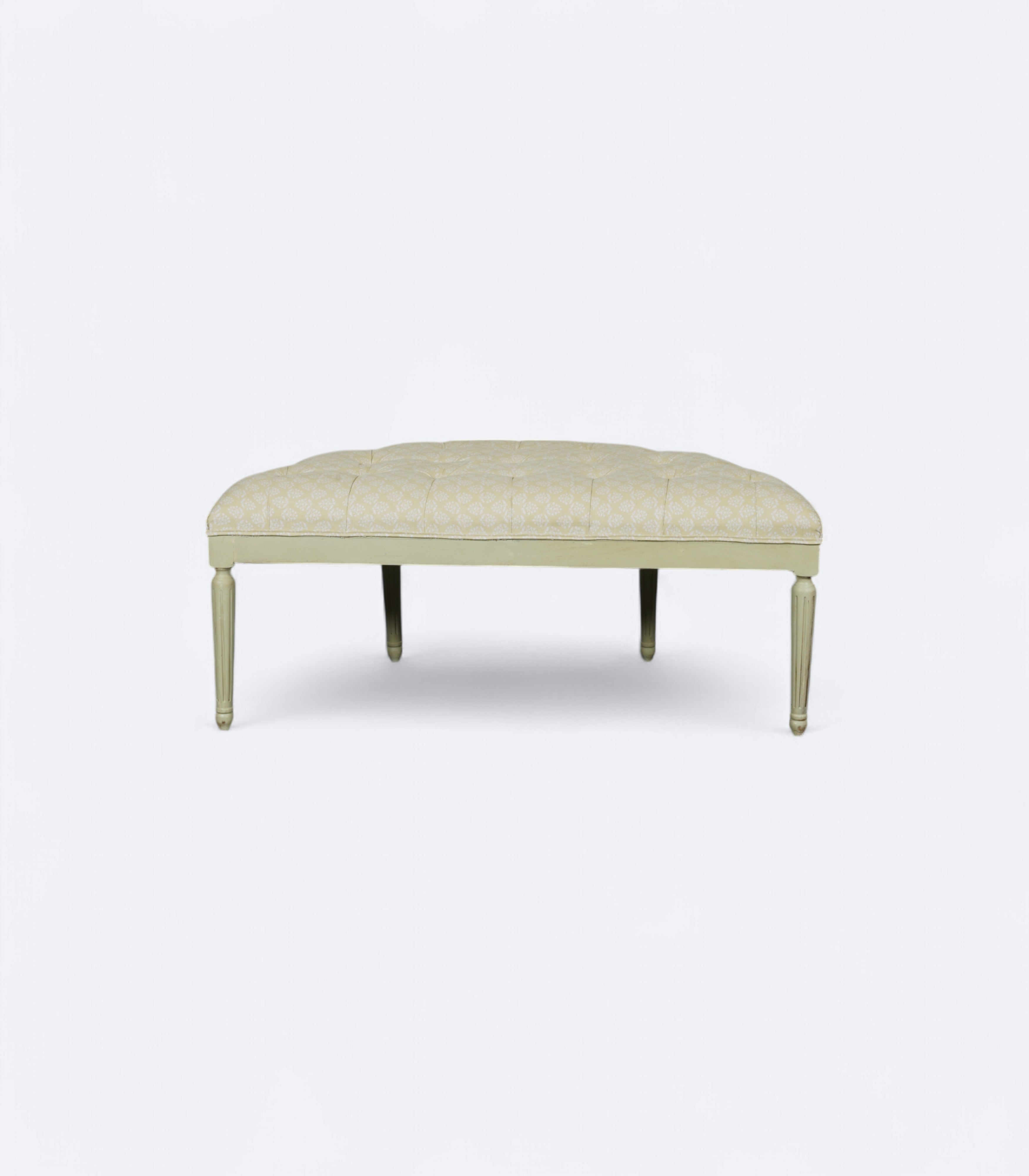Gustavian Heirloom Tufted Arc Bench