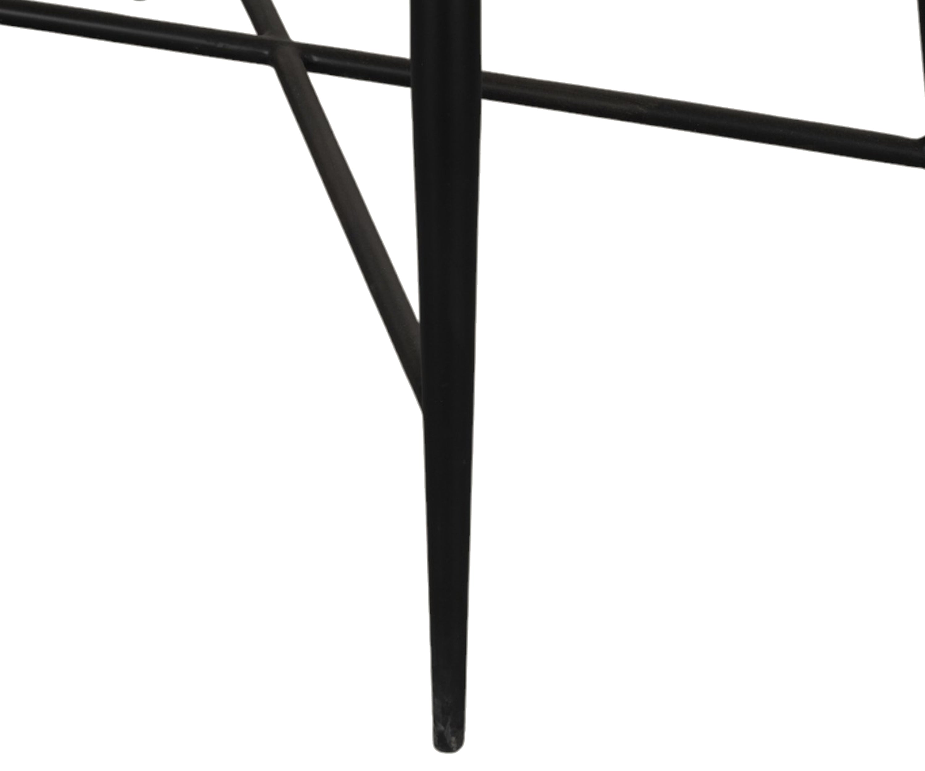 Fluted Brass Wall Table with Marble Top