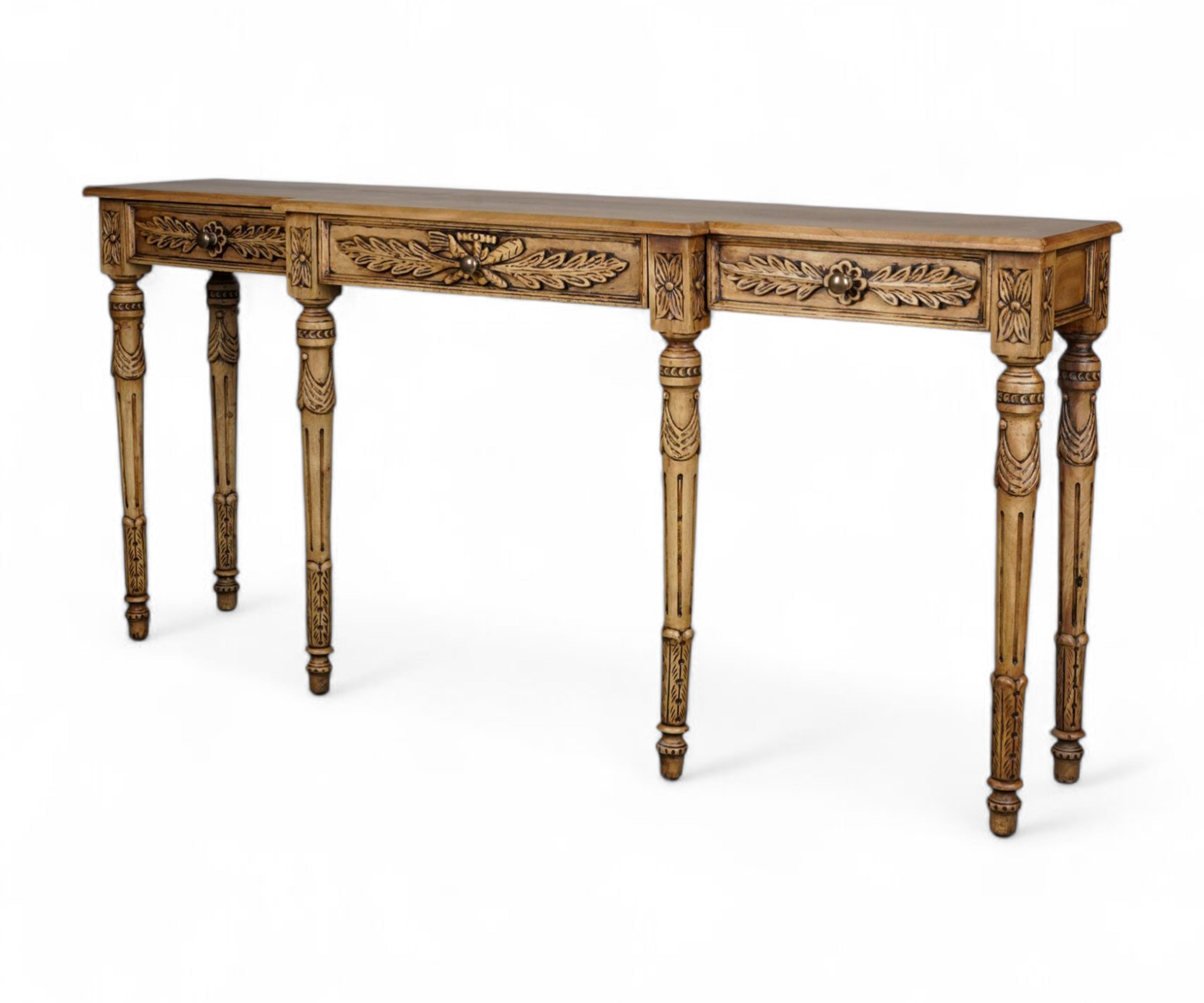 Imperial 6 Leg Console Carved