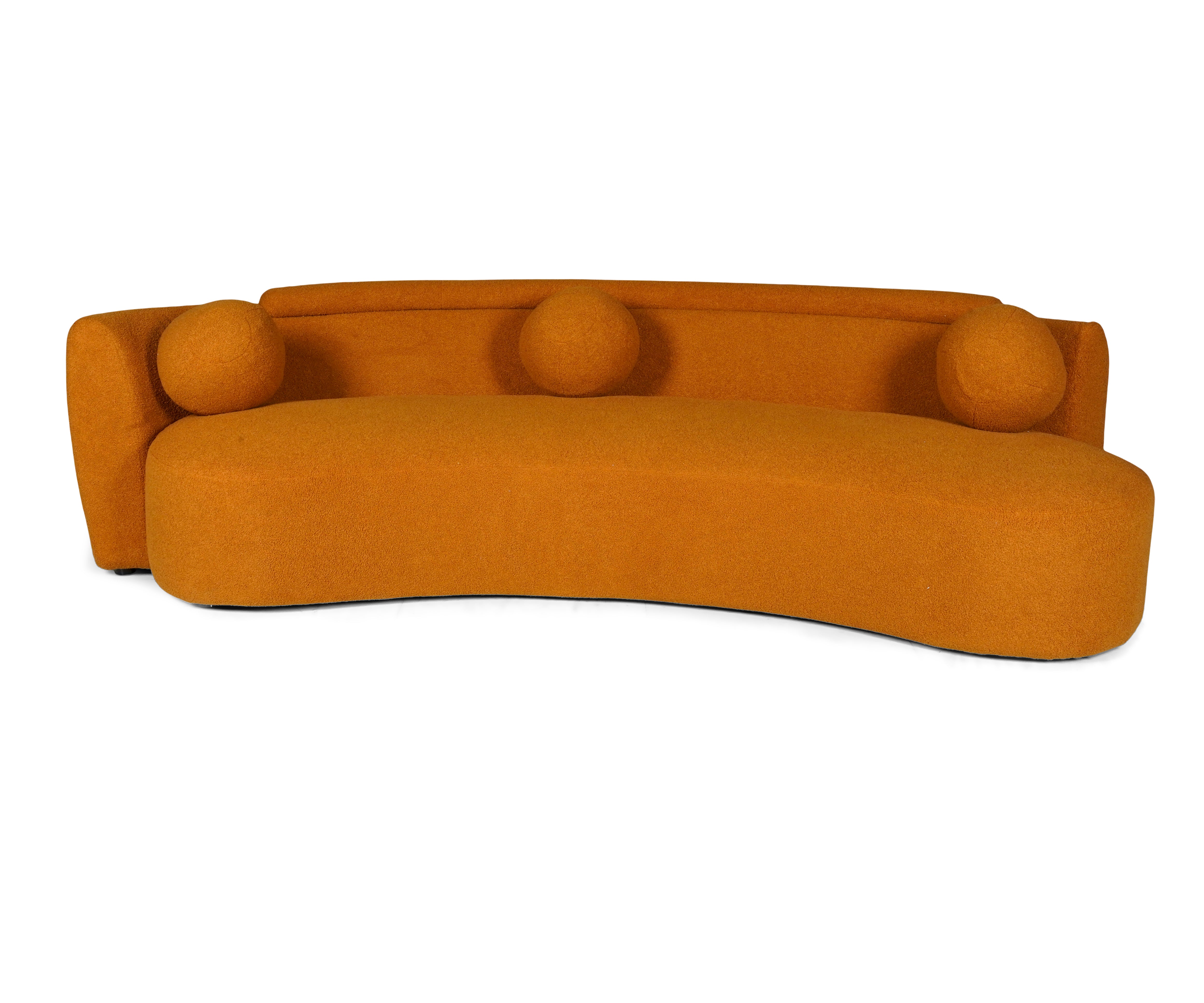 Sunset Range: The orange curve sofa