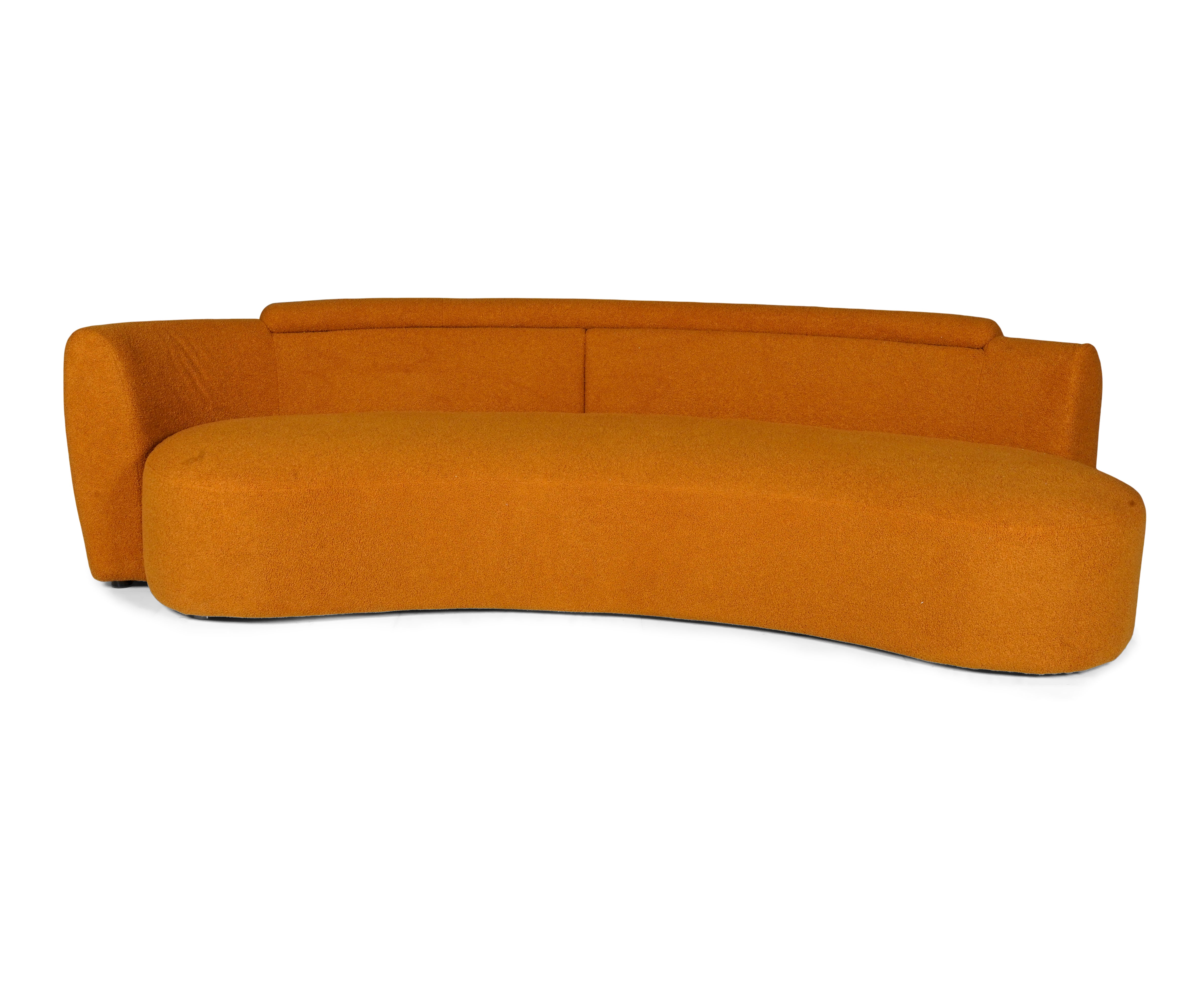 Sunset Range: The orange curve sofa