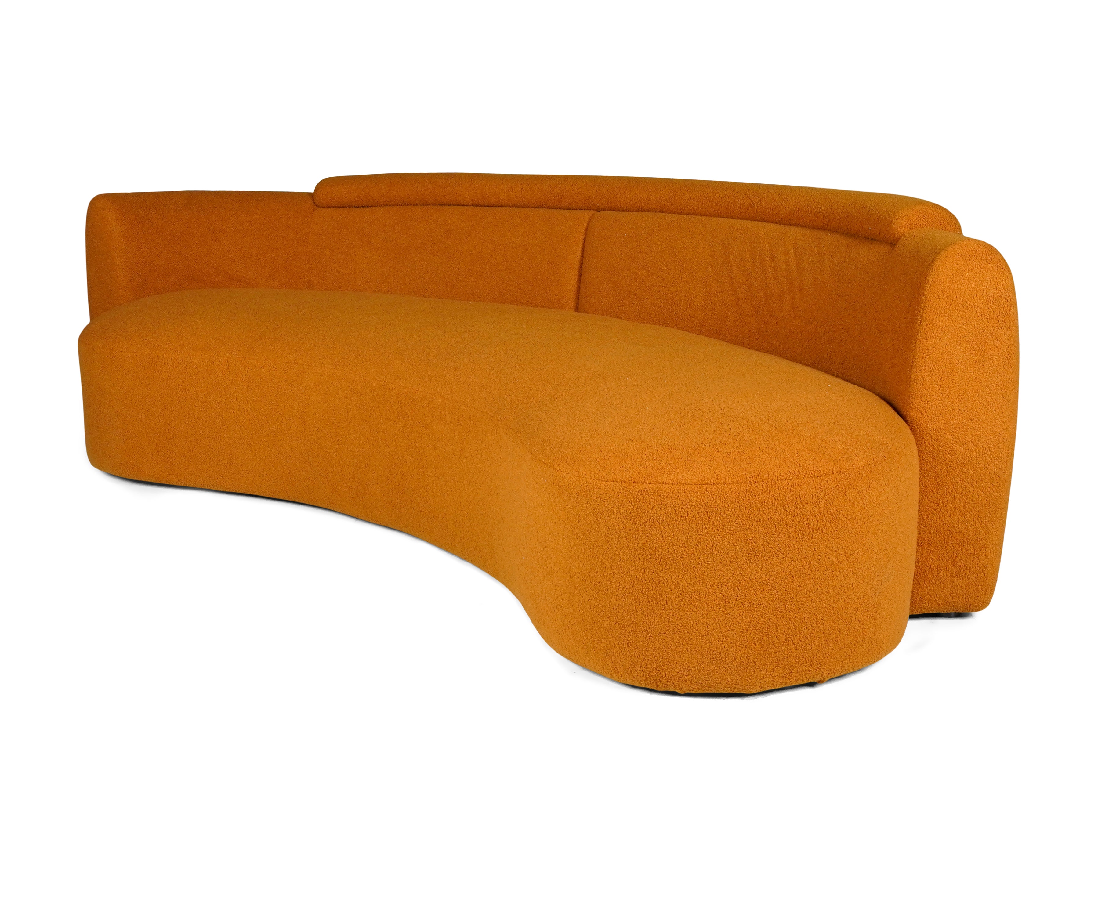 Sunset Range: The orange curve sofa
