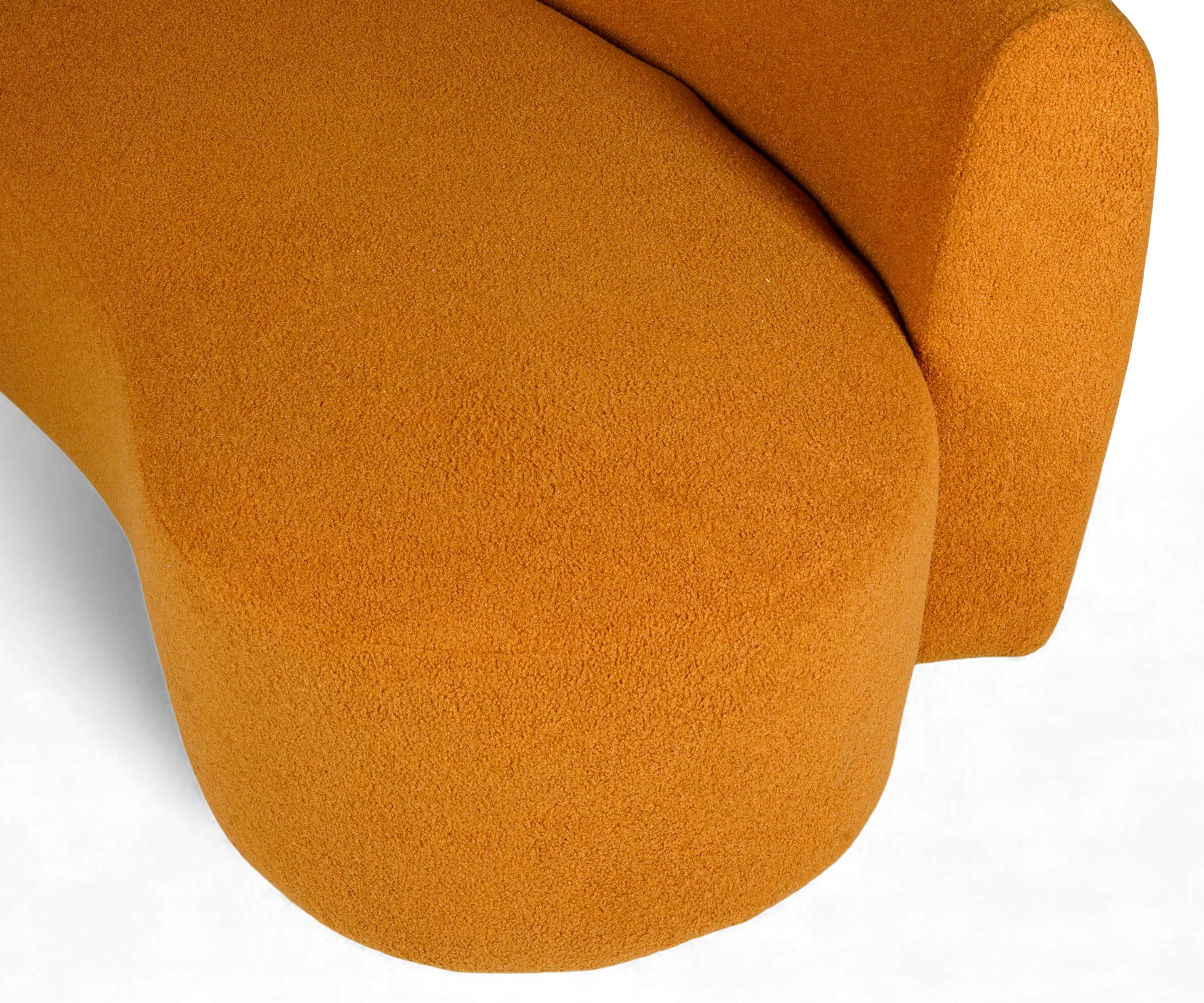Sunset Range: The orange curve sofa