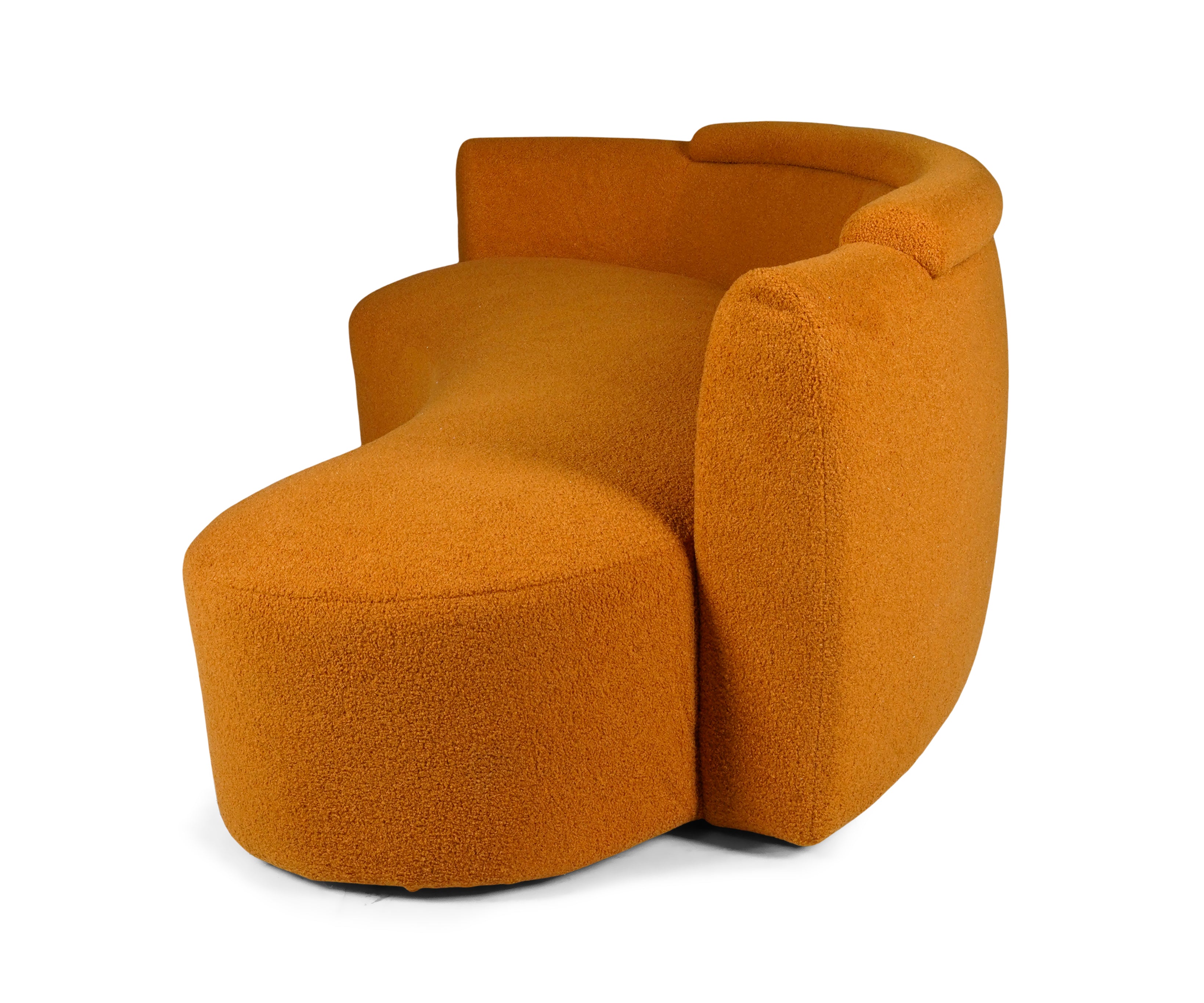 Sunset Range: The orange curve sofa