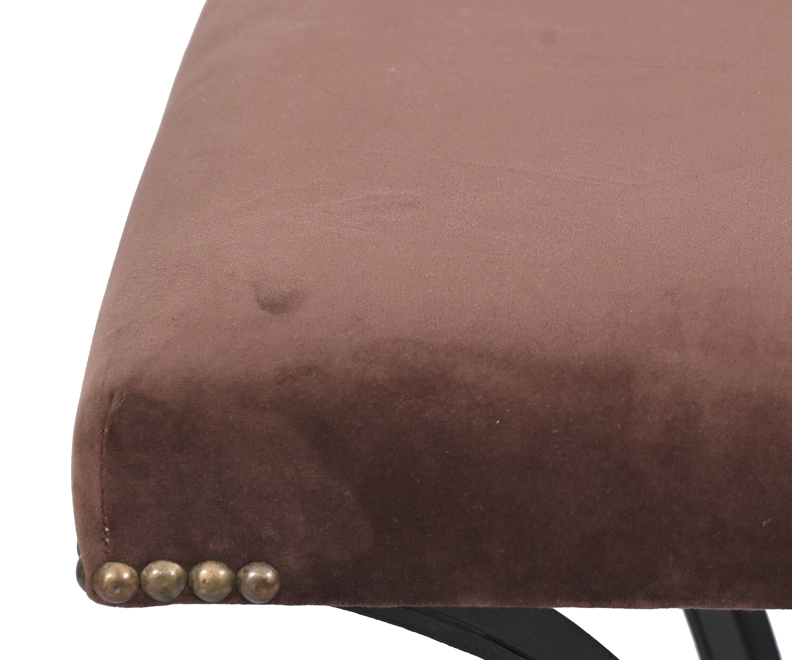 Iron Upholstered Stool