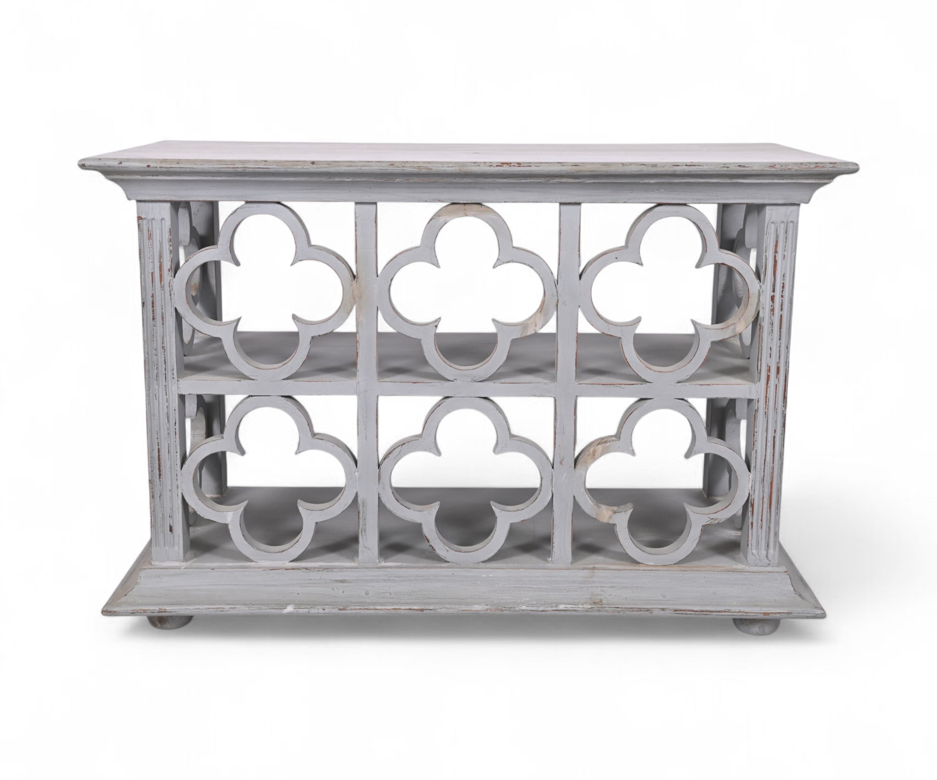 Jali Pattern Wooden Console