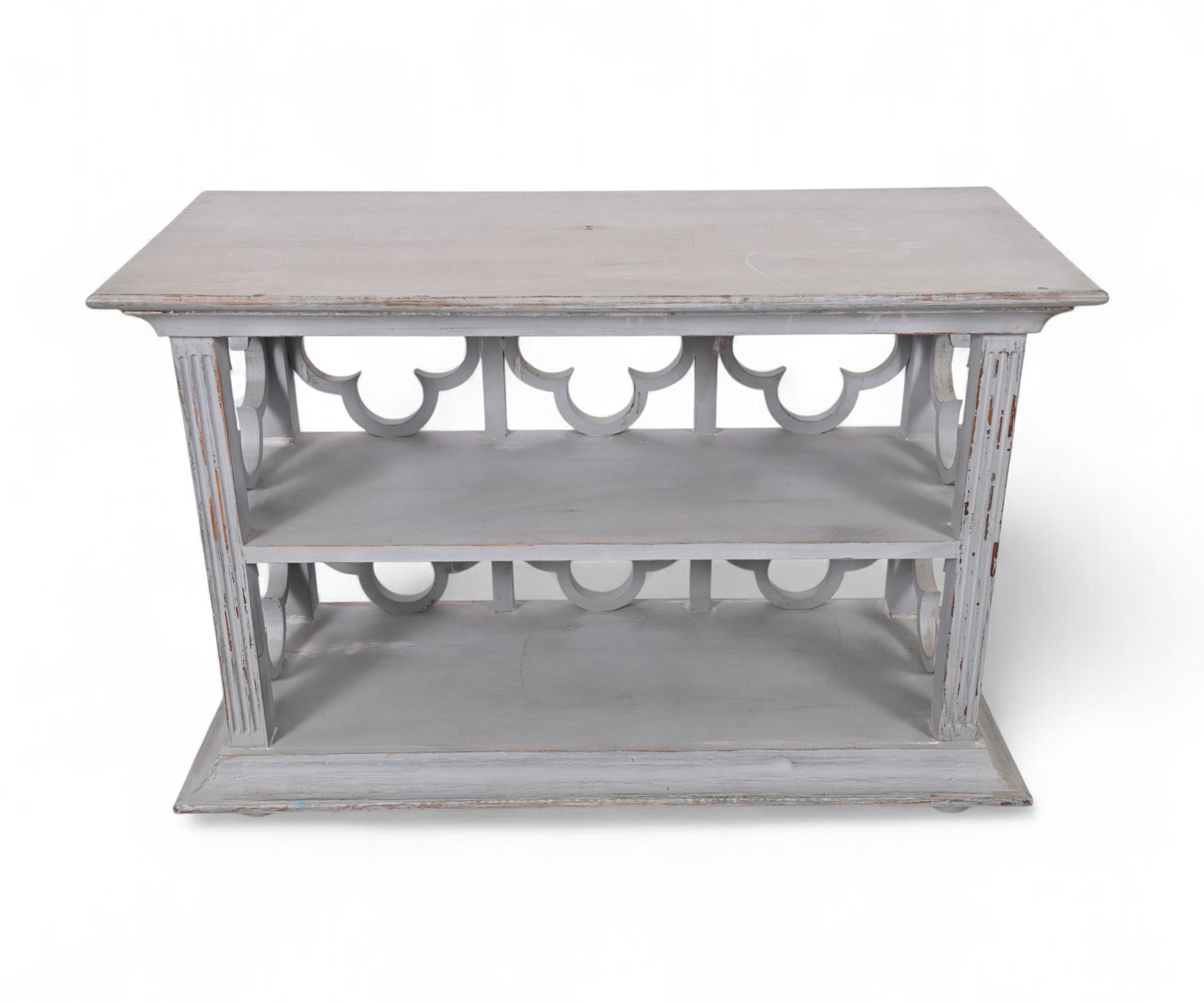 Jali Pattern Wooden Console