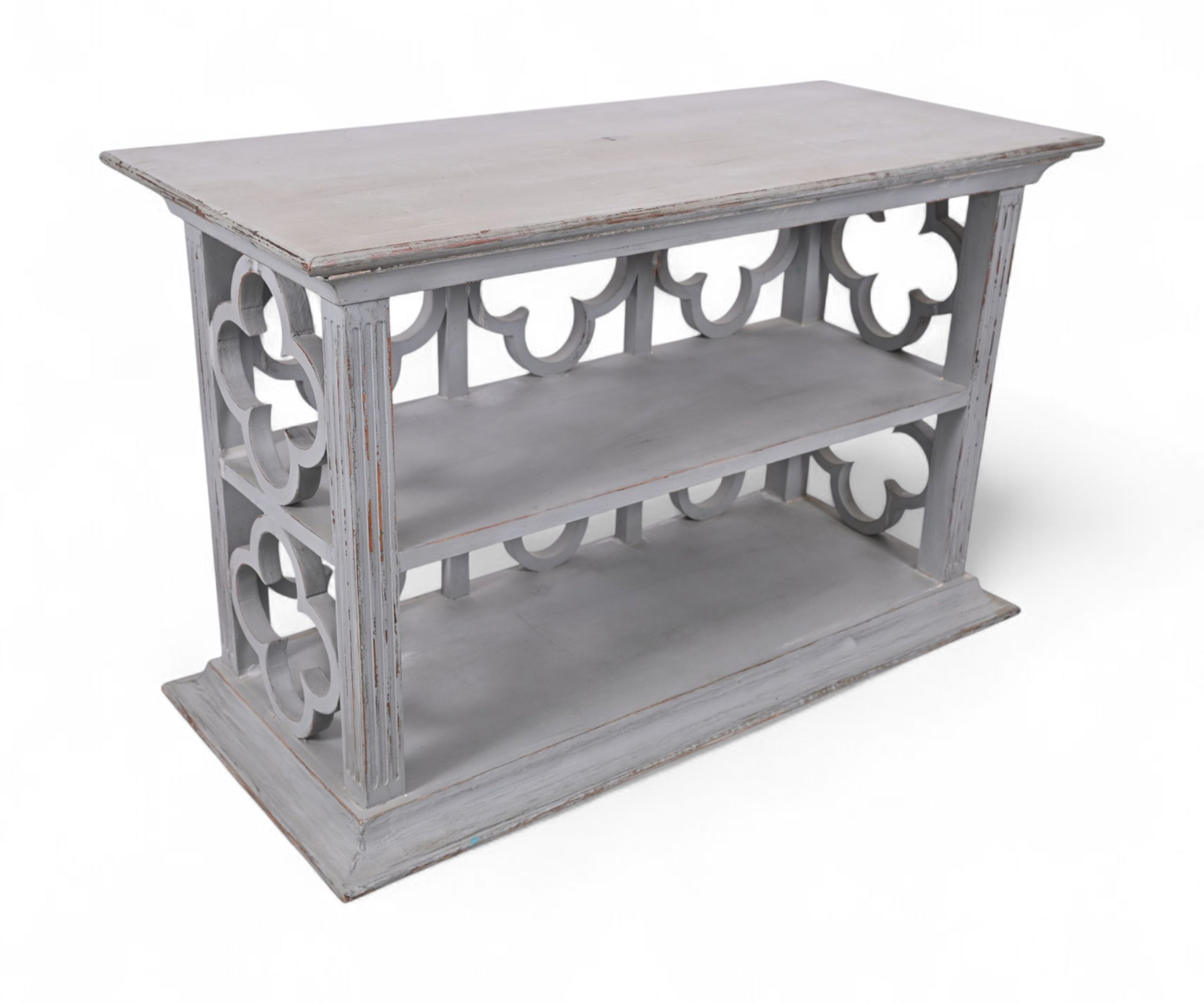 Jali Pattern Wooden Console