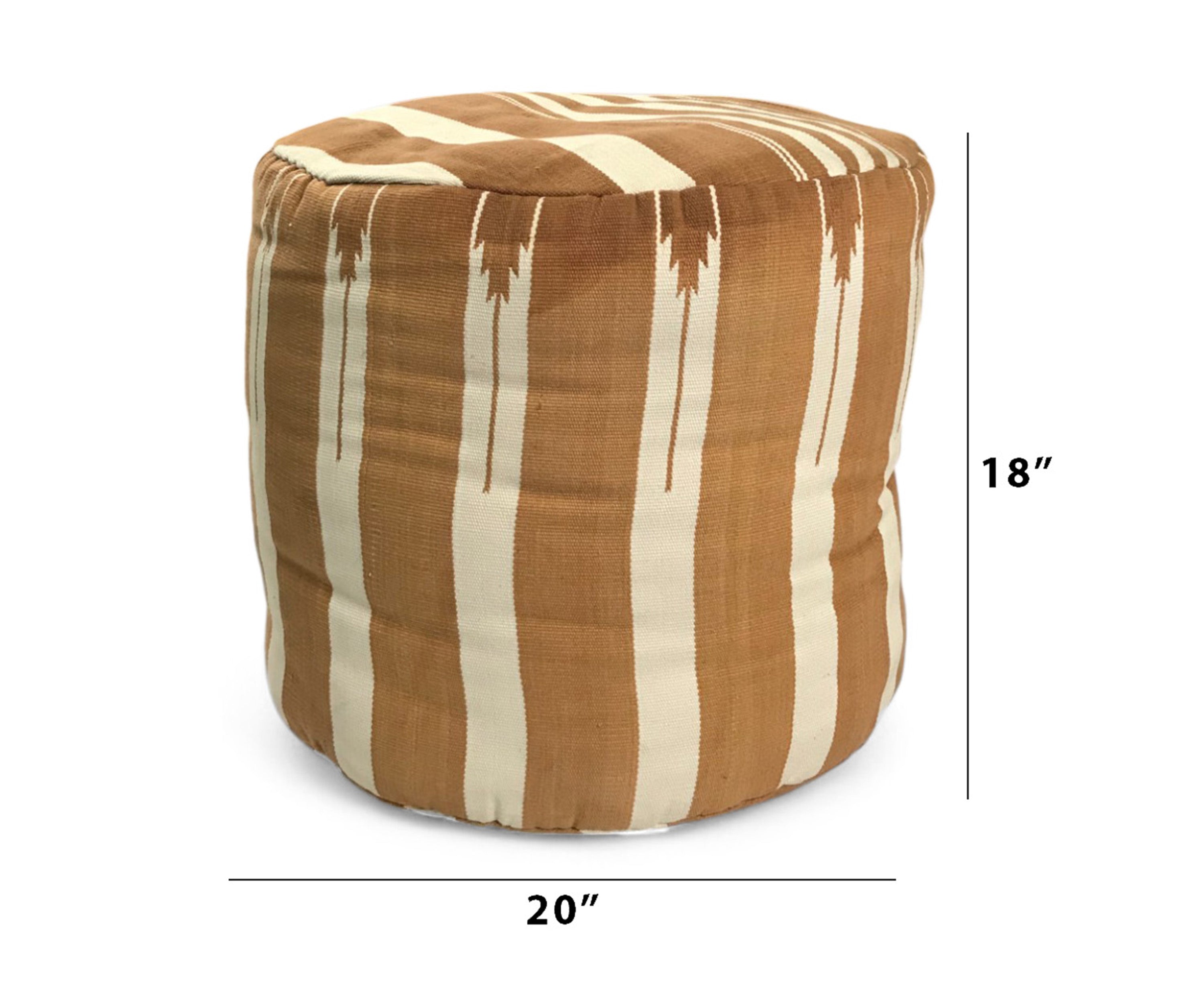 Stripe pouf
