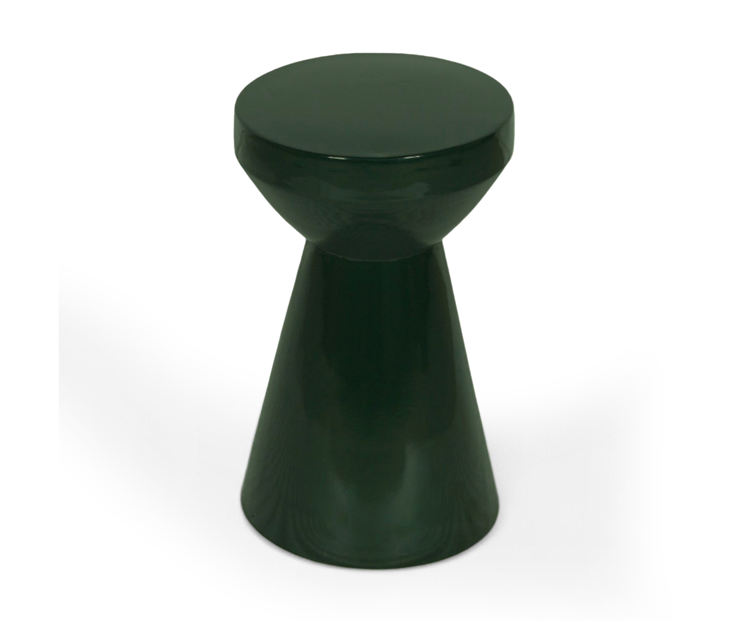 Palm Green Hourglass Side Table
