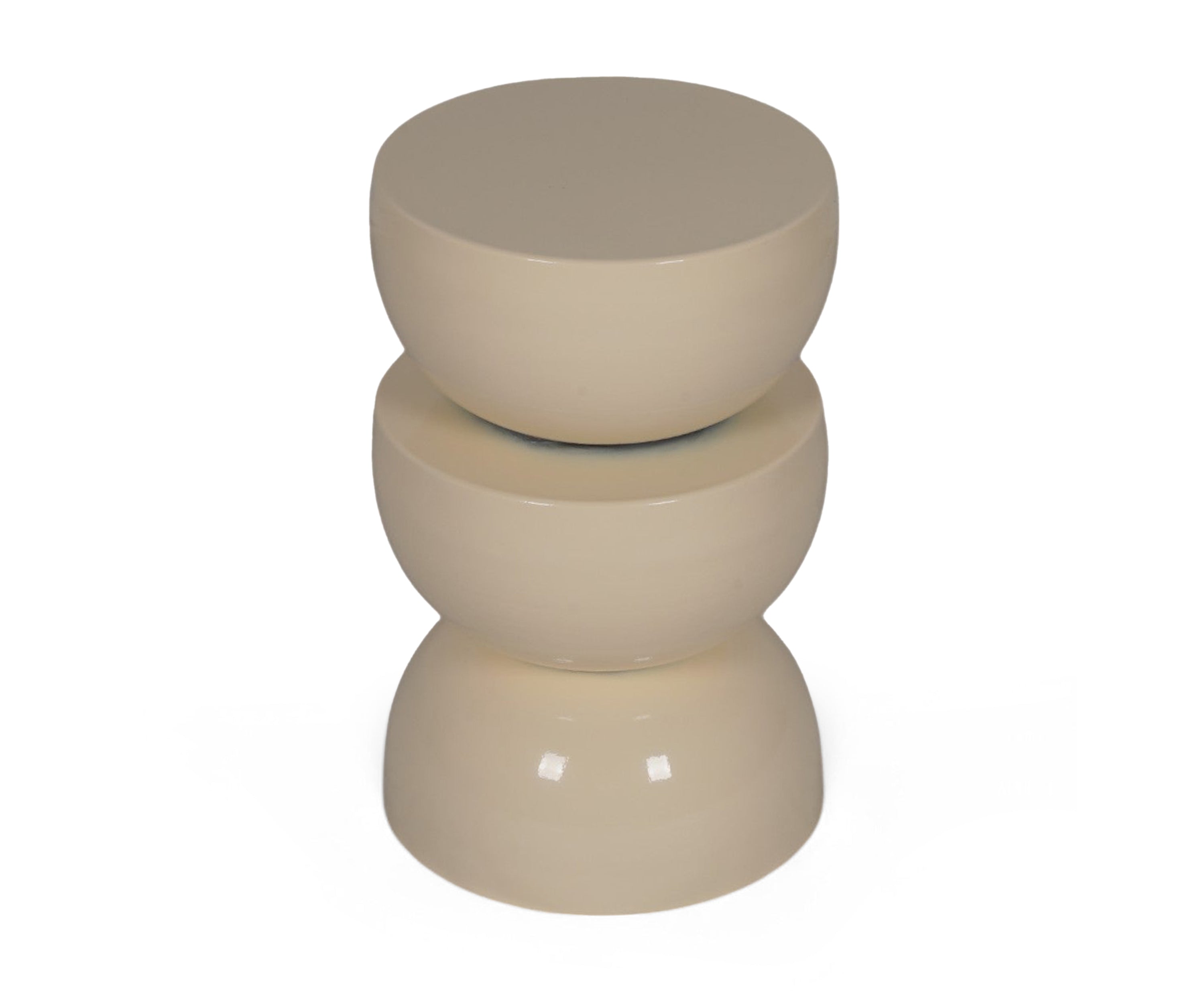 Supple Grace: Sculptural Tiered Side Table