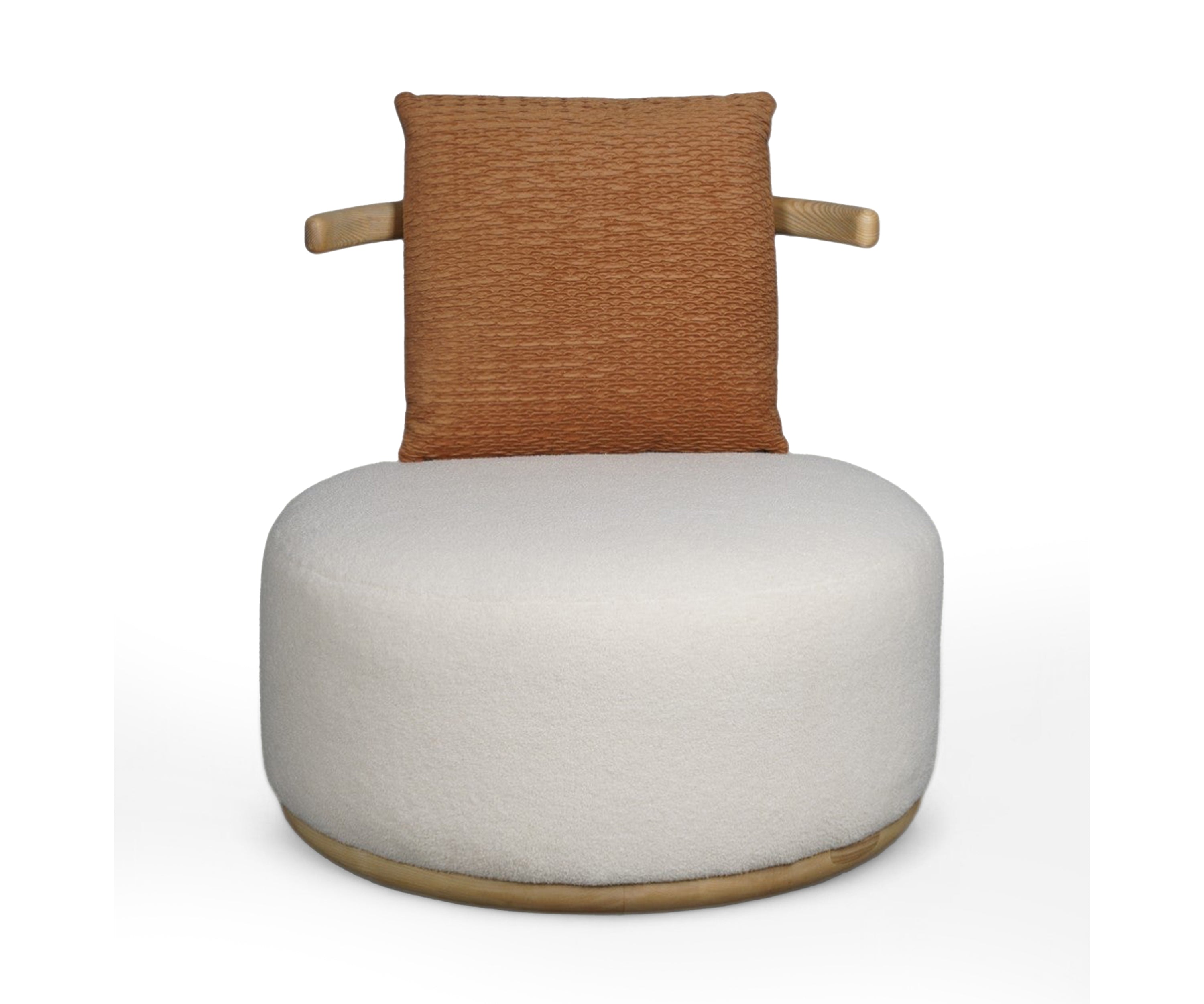 Foam Sponge Oak Armchair