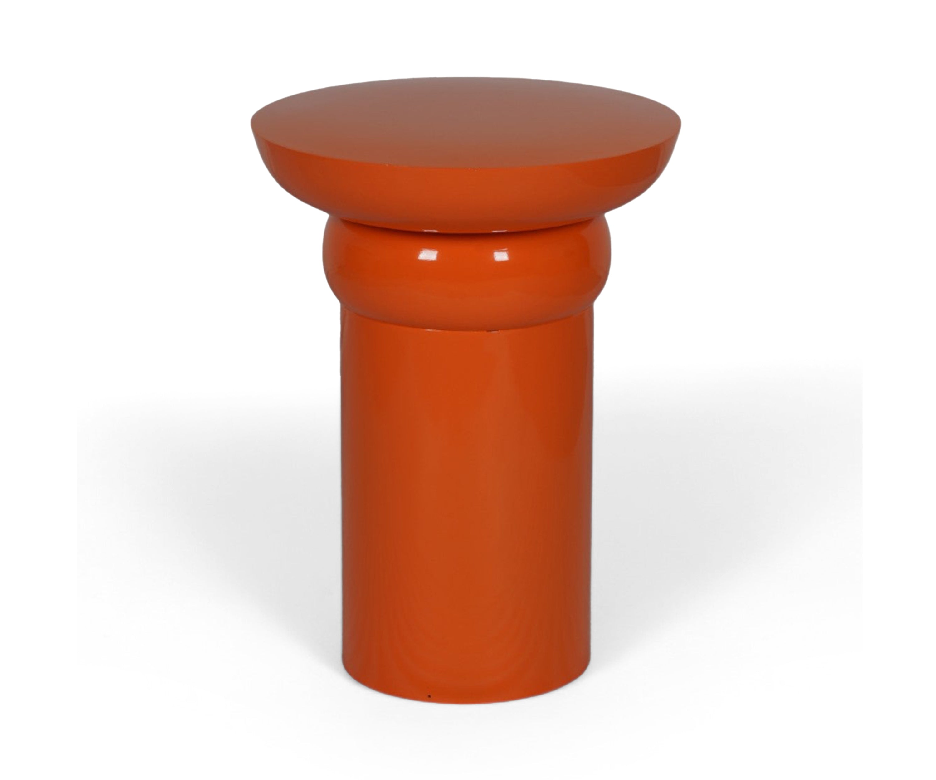 Tangerine Sculptural Side Table