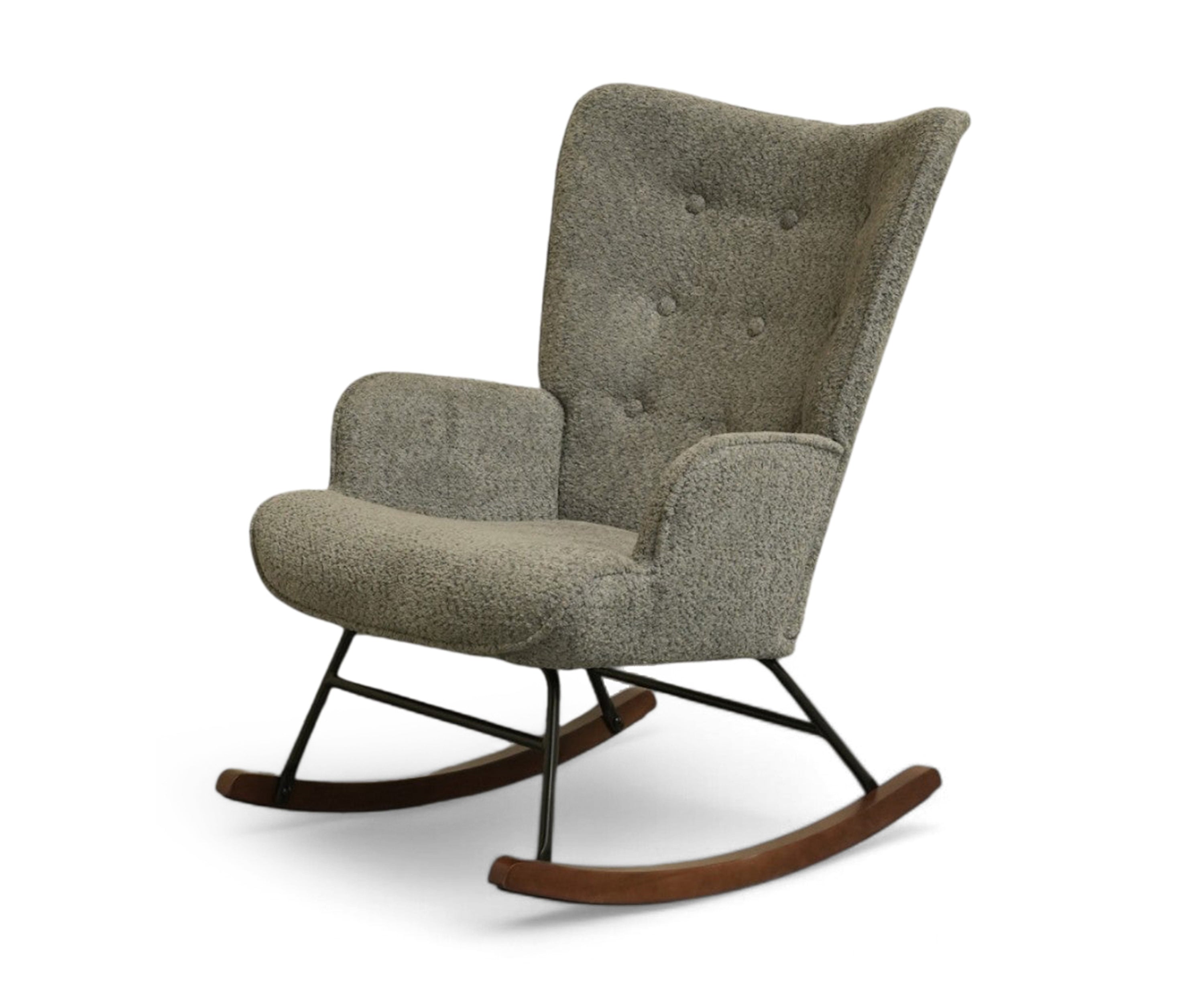 Solacing Boucle Rocking Chair