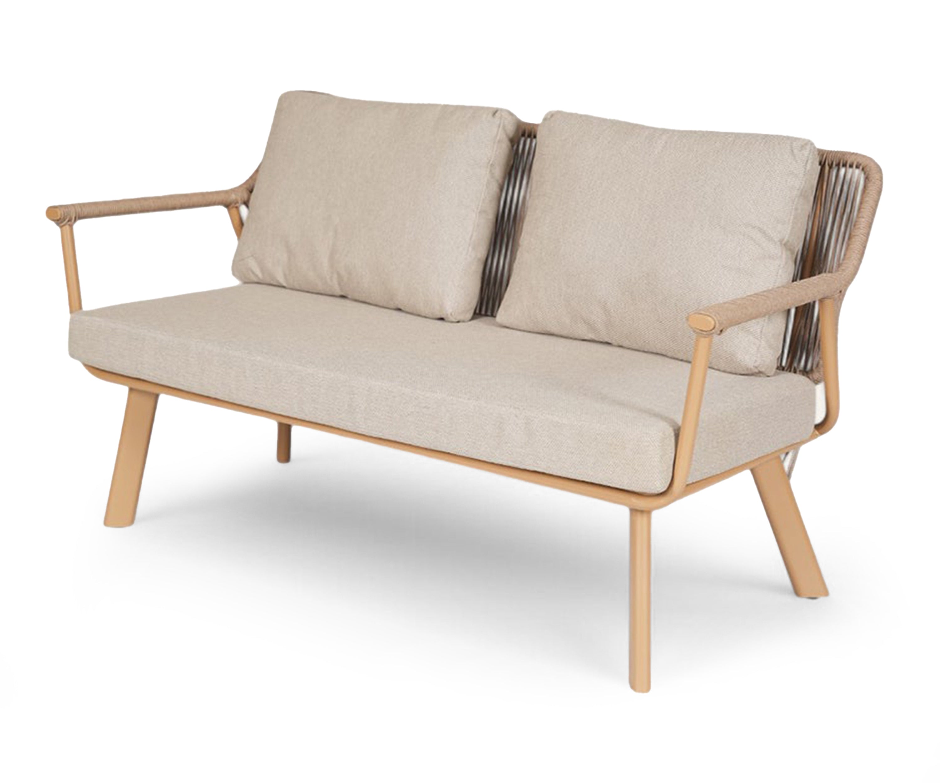 Savannah Two-Seater Metal with Nylon Rope Outdoor Sofa