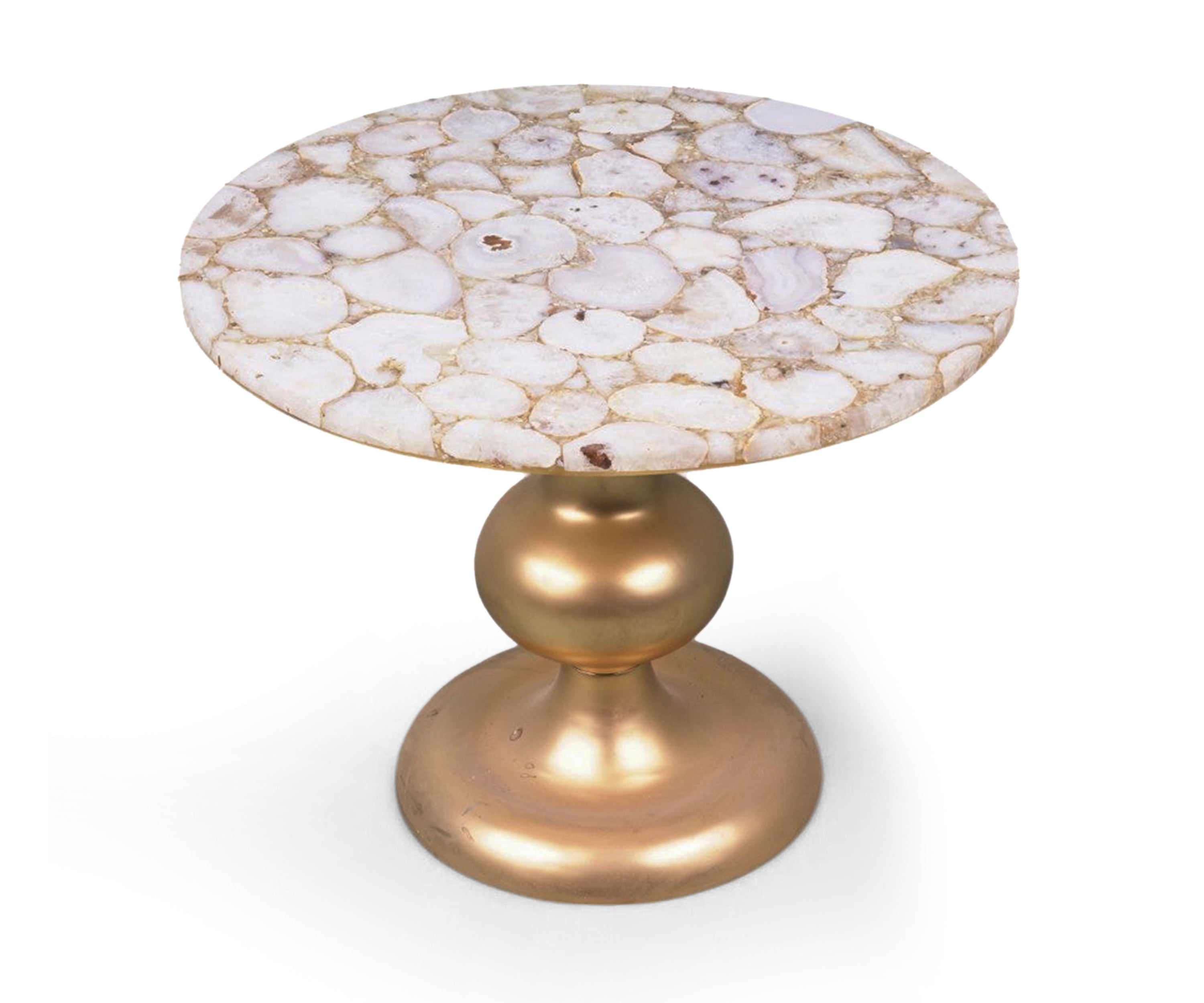Marble top With Casted Leg Side Table