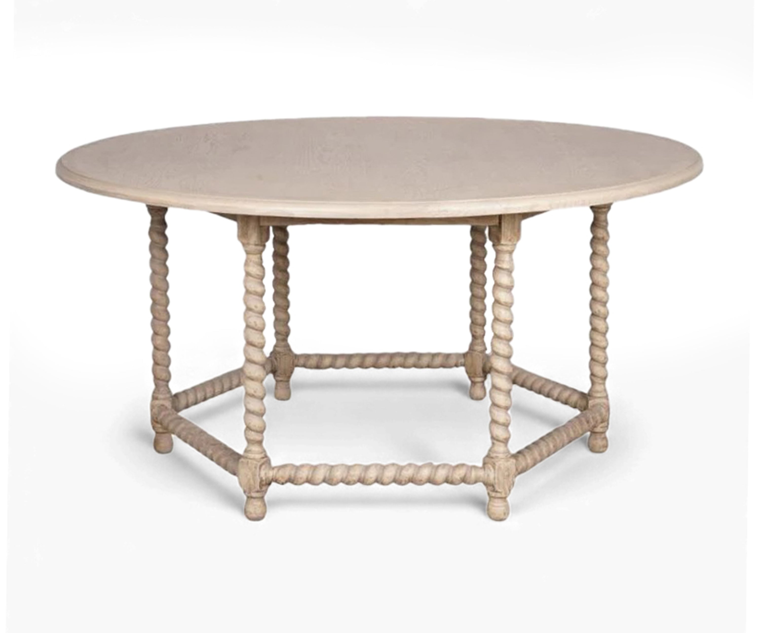 Barley Twist Dining Table 6 Seater