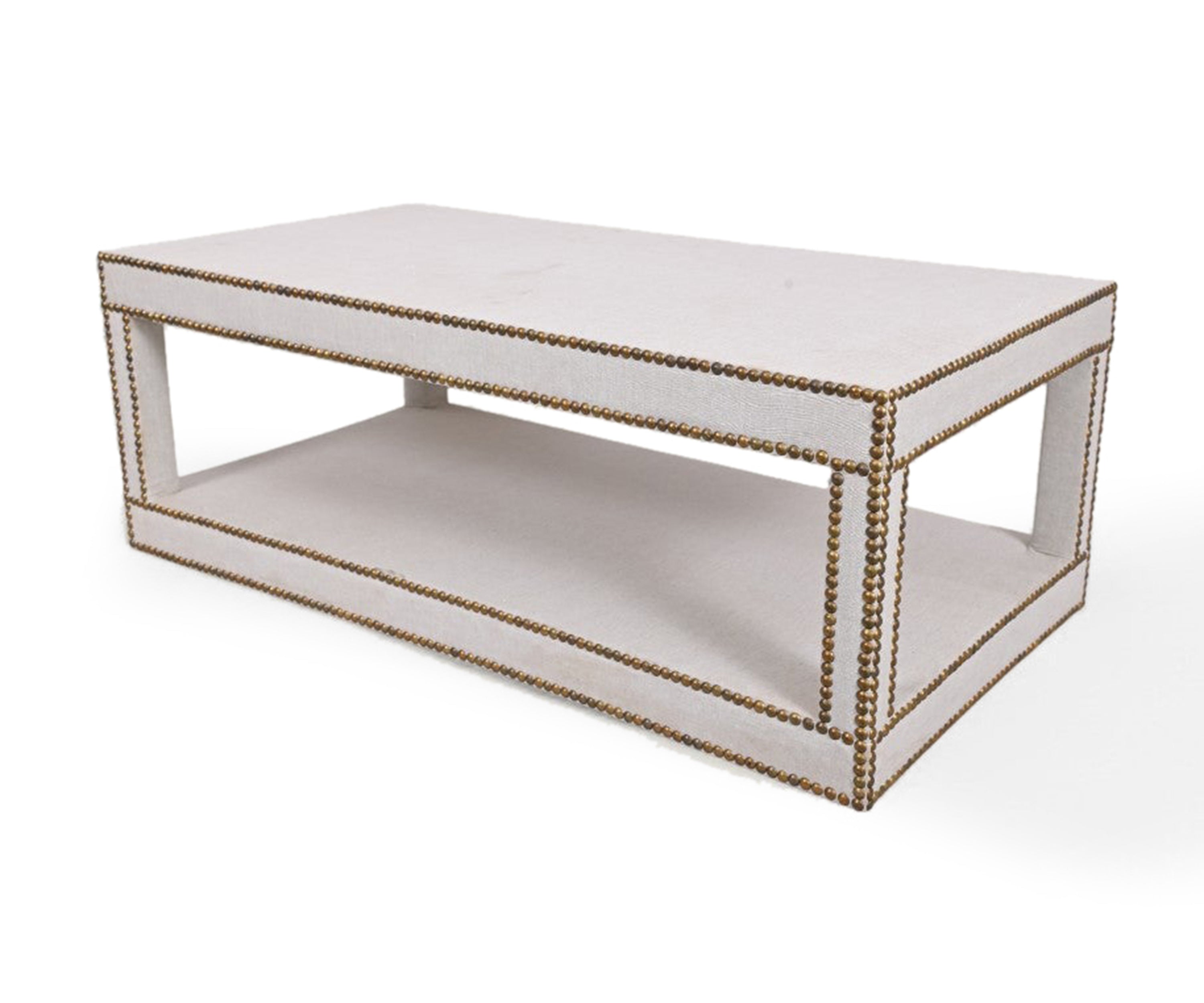 Linen Upholstred Coffee Table