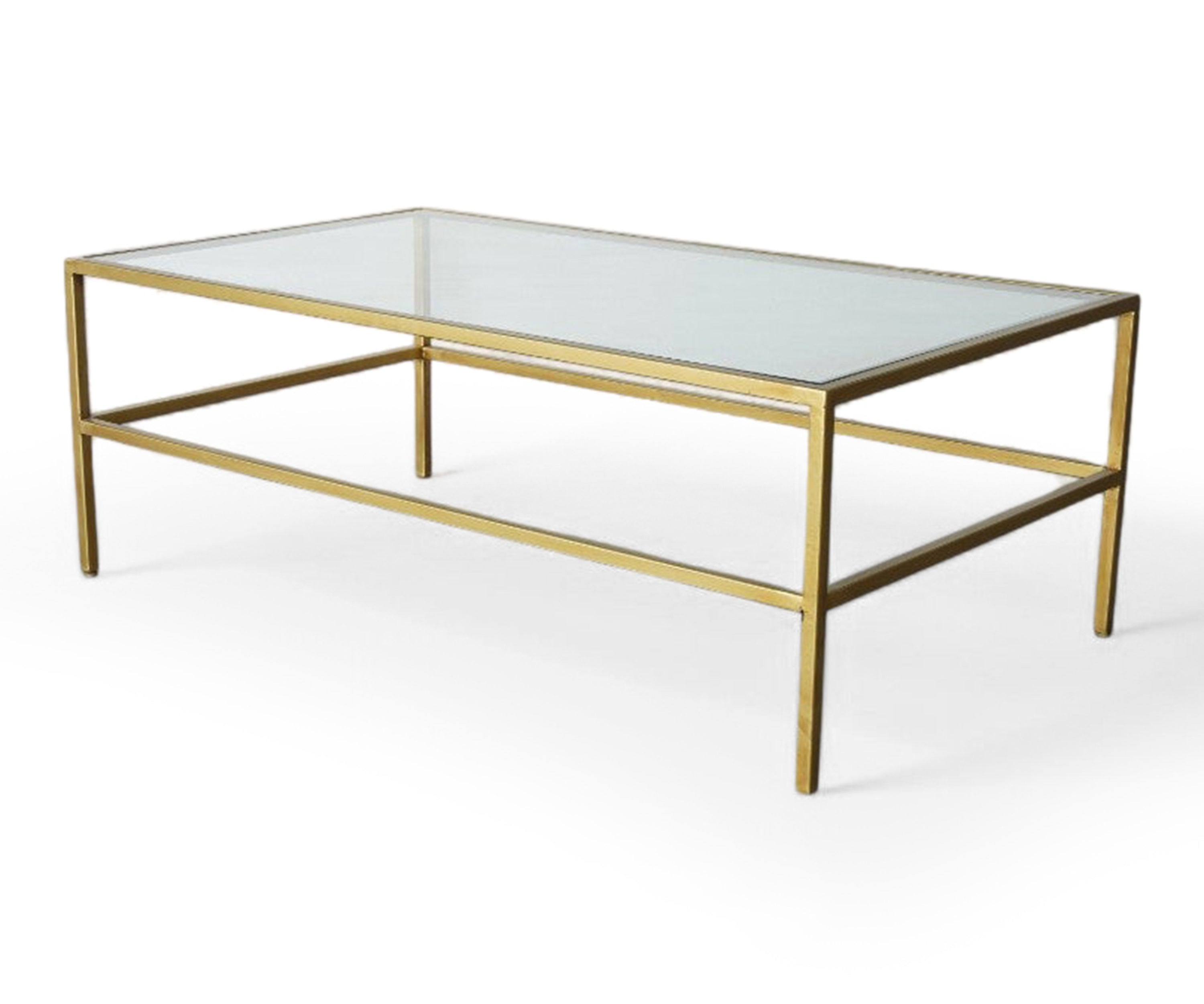 Metal With Glass Coffee Table