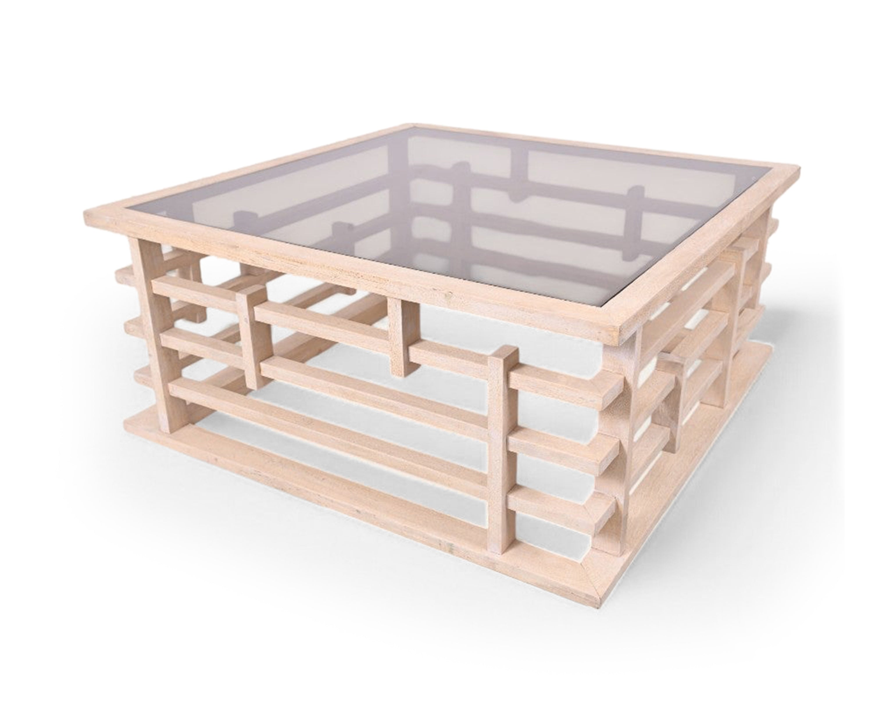 Modern Coffee Table With Glass Top