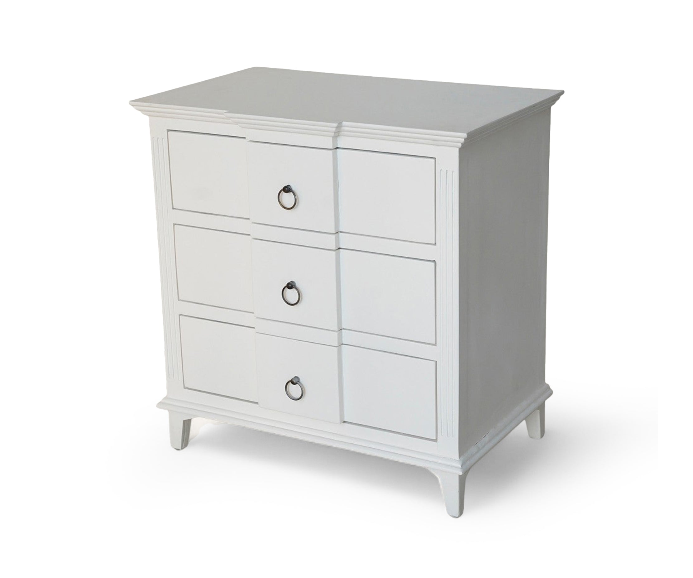 White 3 Drawer Chest