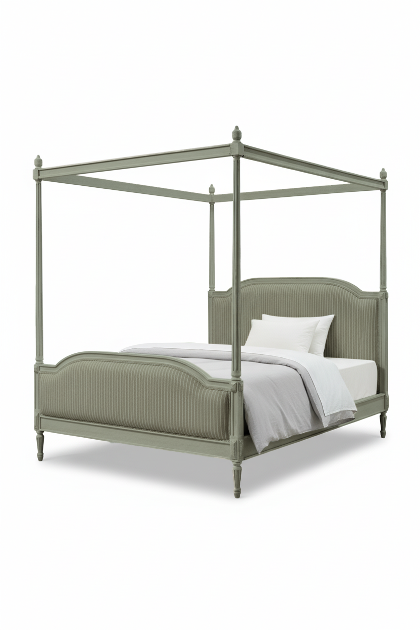 Amber Gustavian Canopy Bed