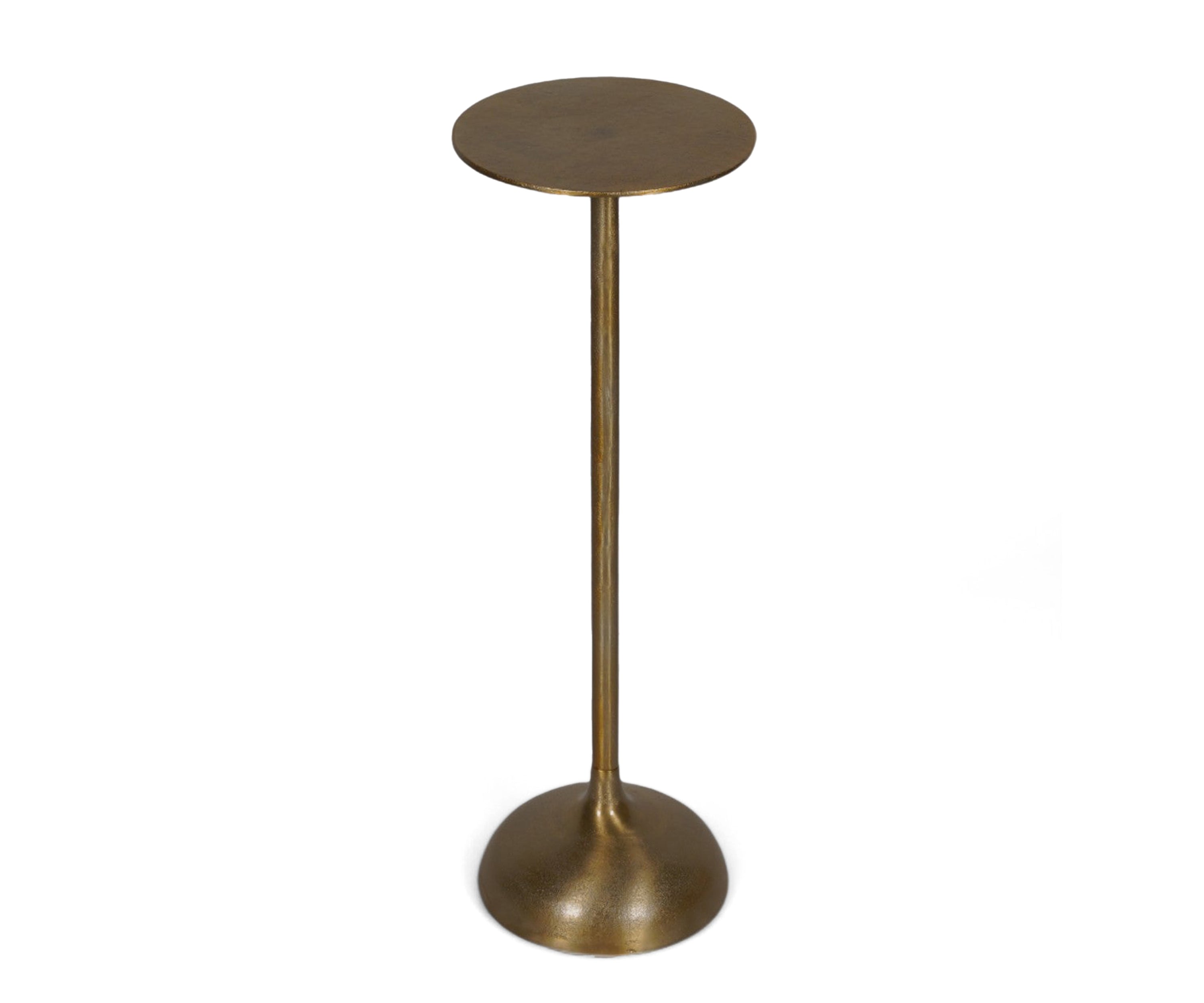 Rounded Base Peg Table in Gold
