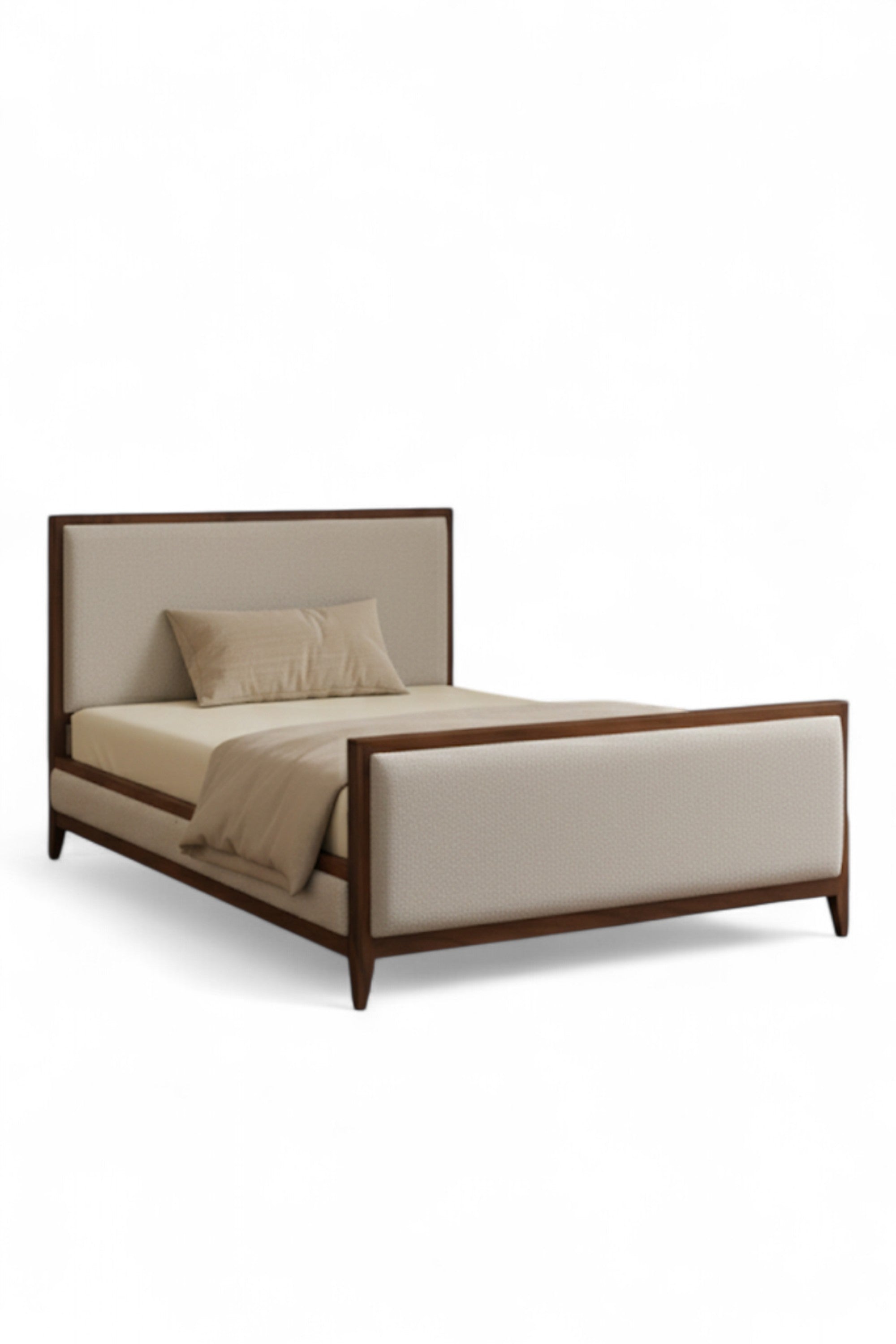 Asher Mid-Century Upholstered Bed