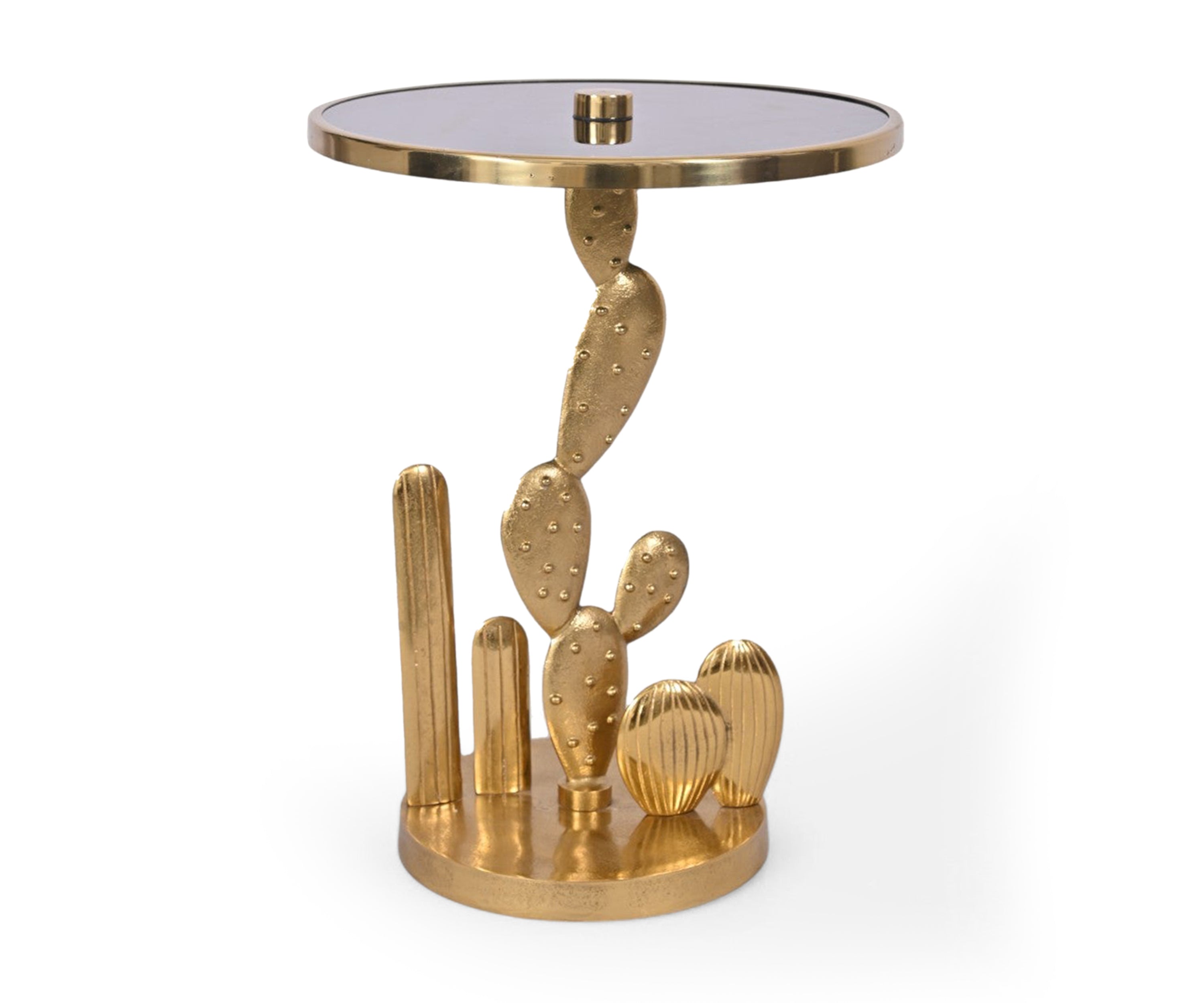 Golden Abstract  Side Table