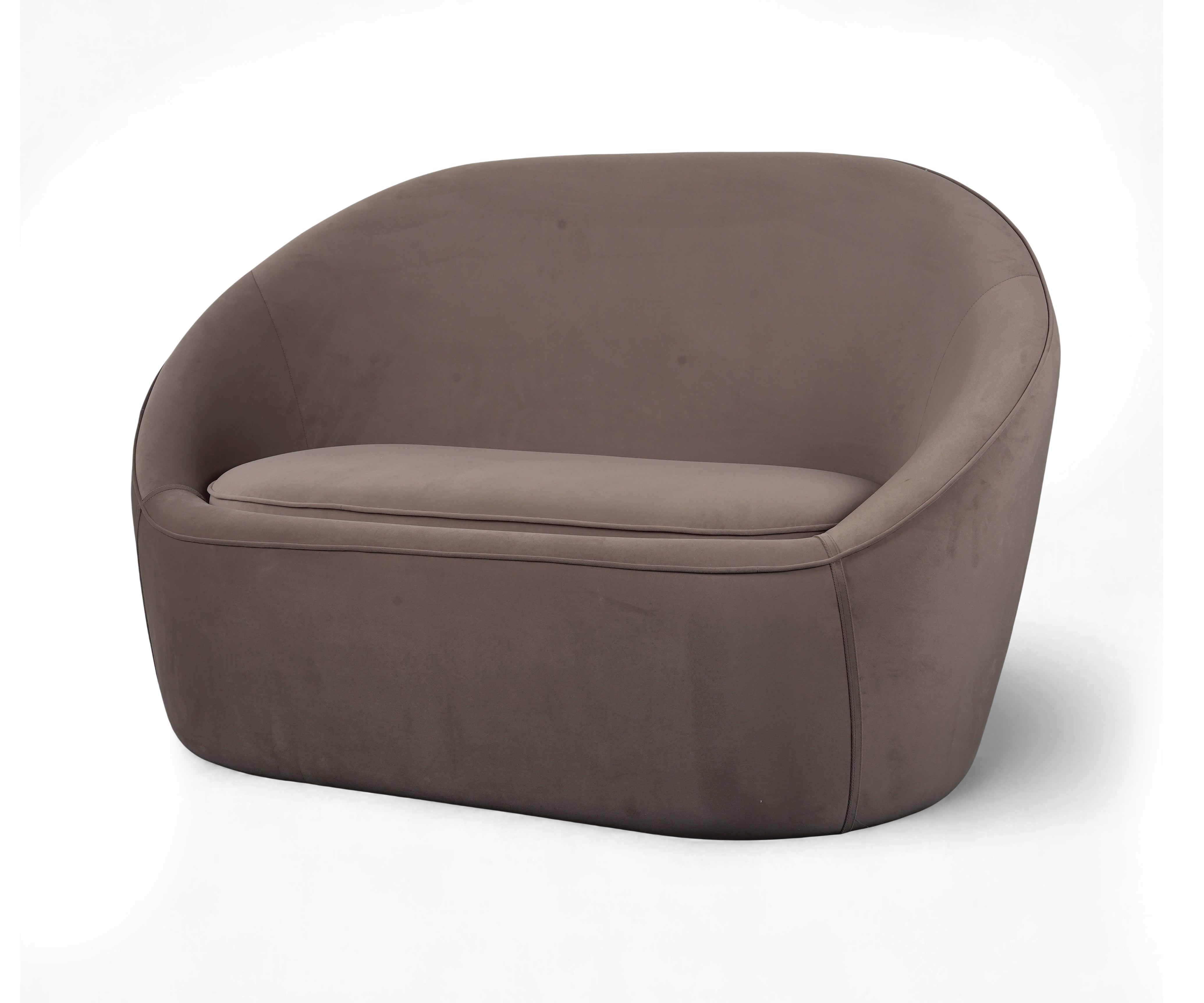 Velvet Opholstred Sofa