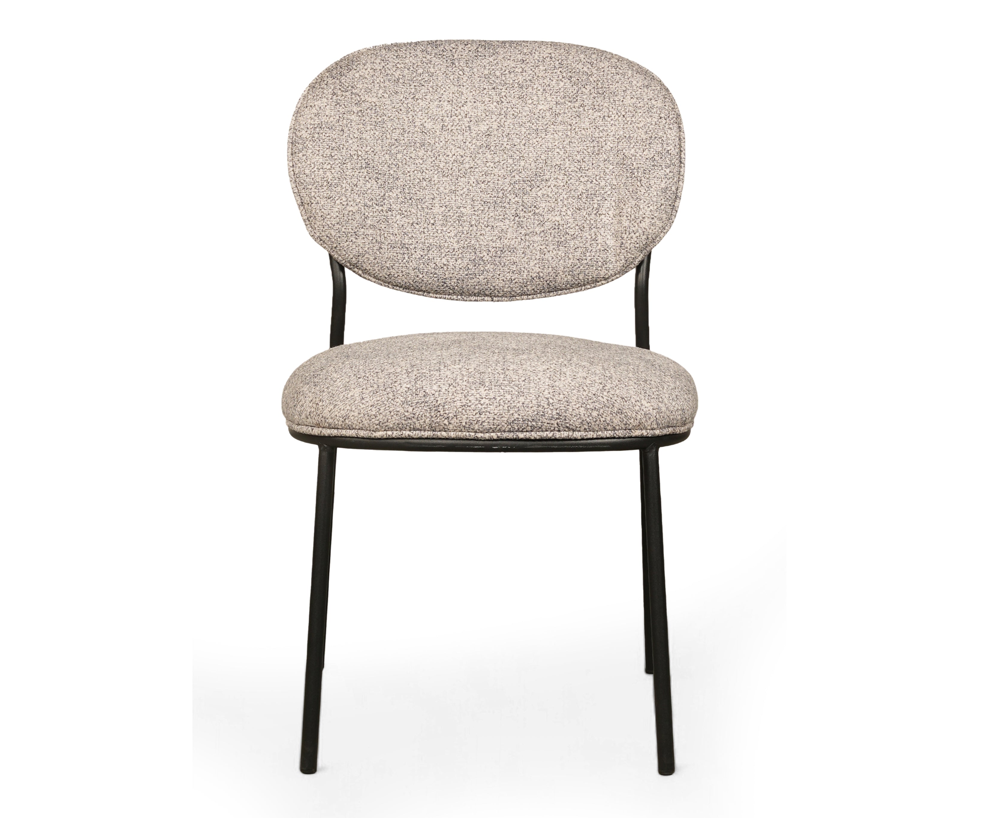 Modern Upholstered Metal Frame Dining Chair