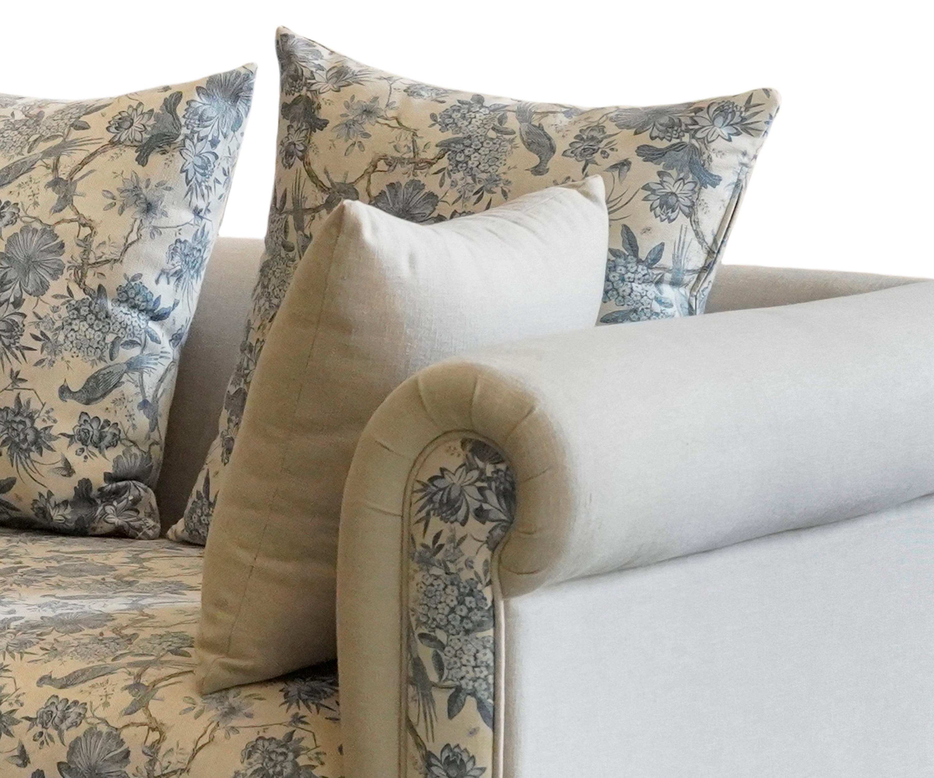 Fully Upholstered Printed Sofa