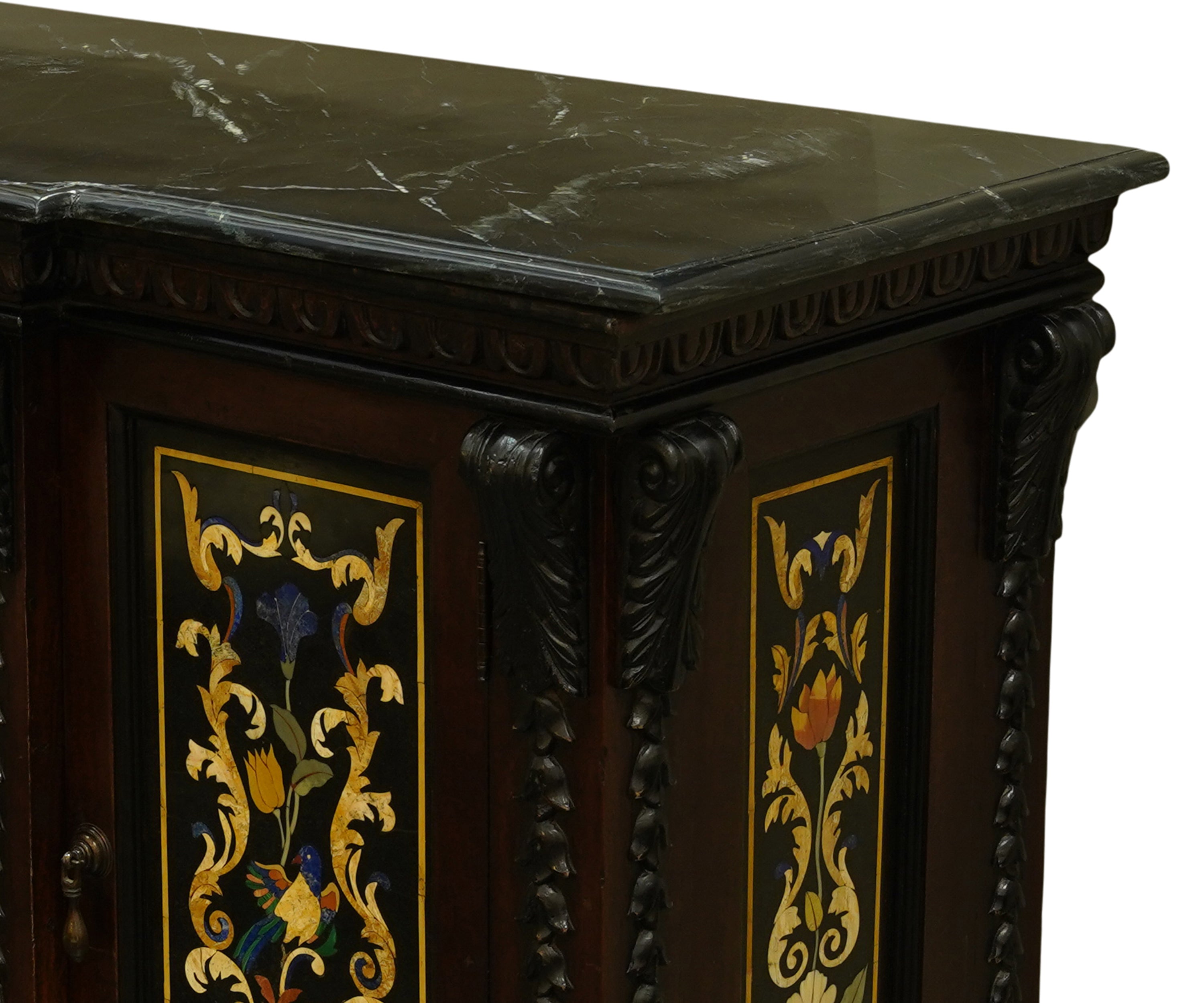 Semi Precious stone inlaid cabinet