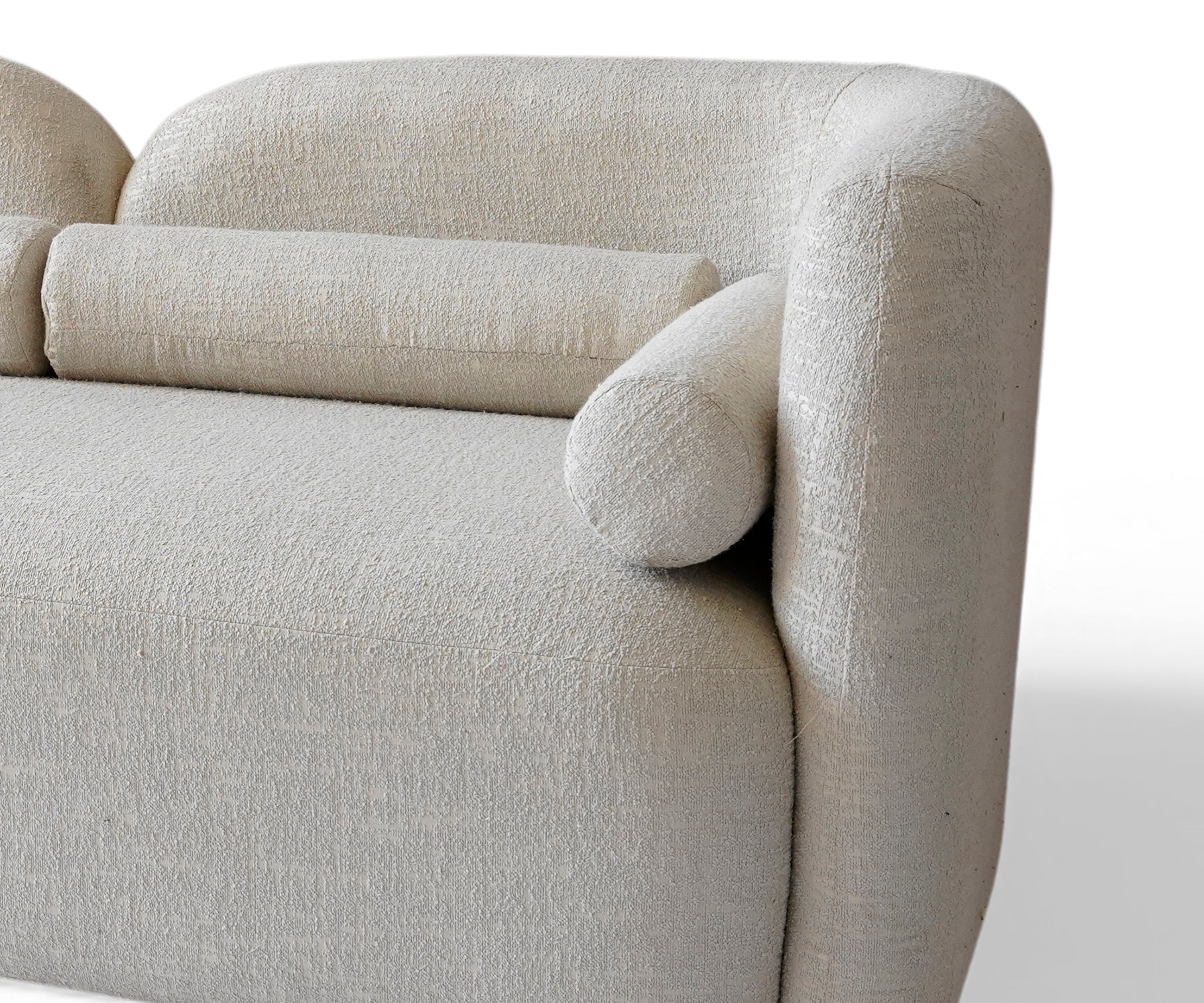 Sohva Victoria White Bouclette Sofa