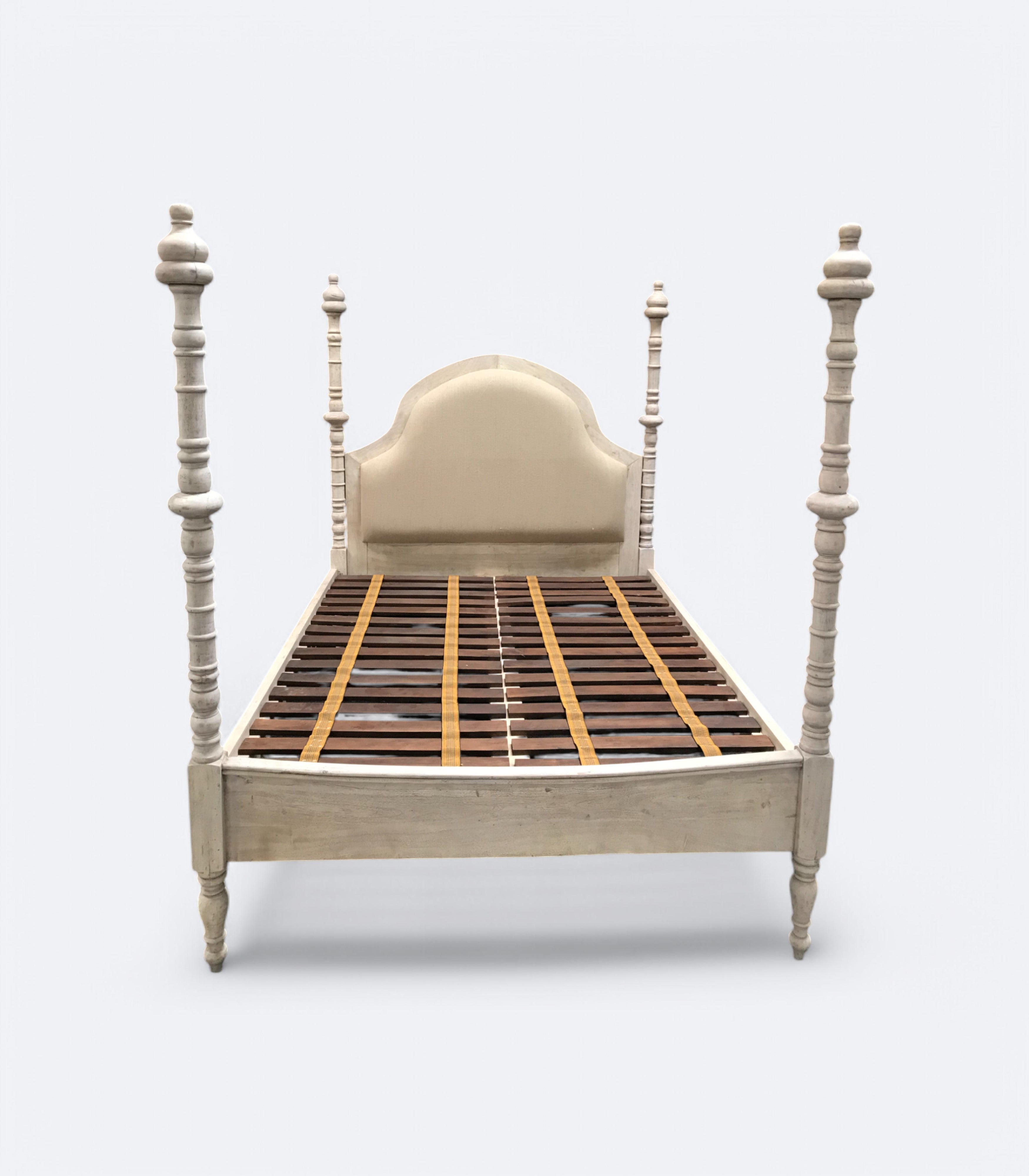 Heritage Spindle Brown Acacia Wood Bed