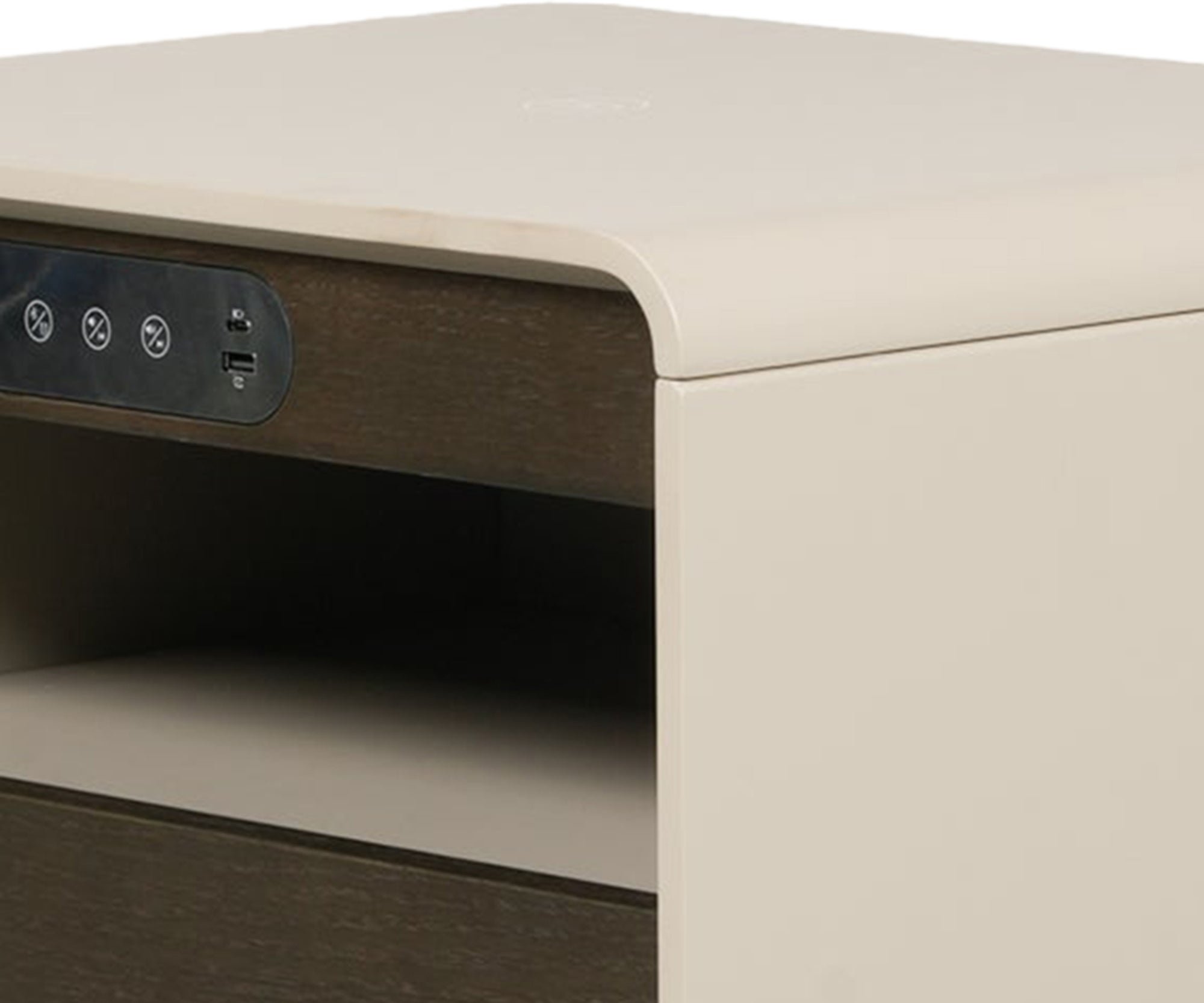 Modern Nightstand with Wireless Charging and USB Port