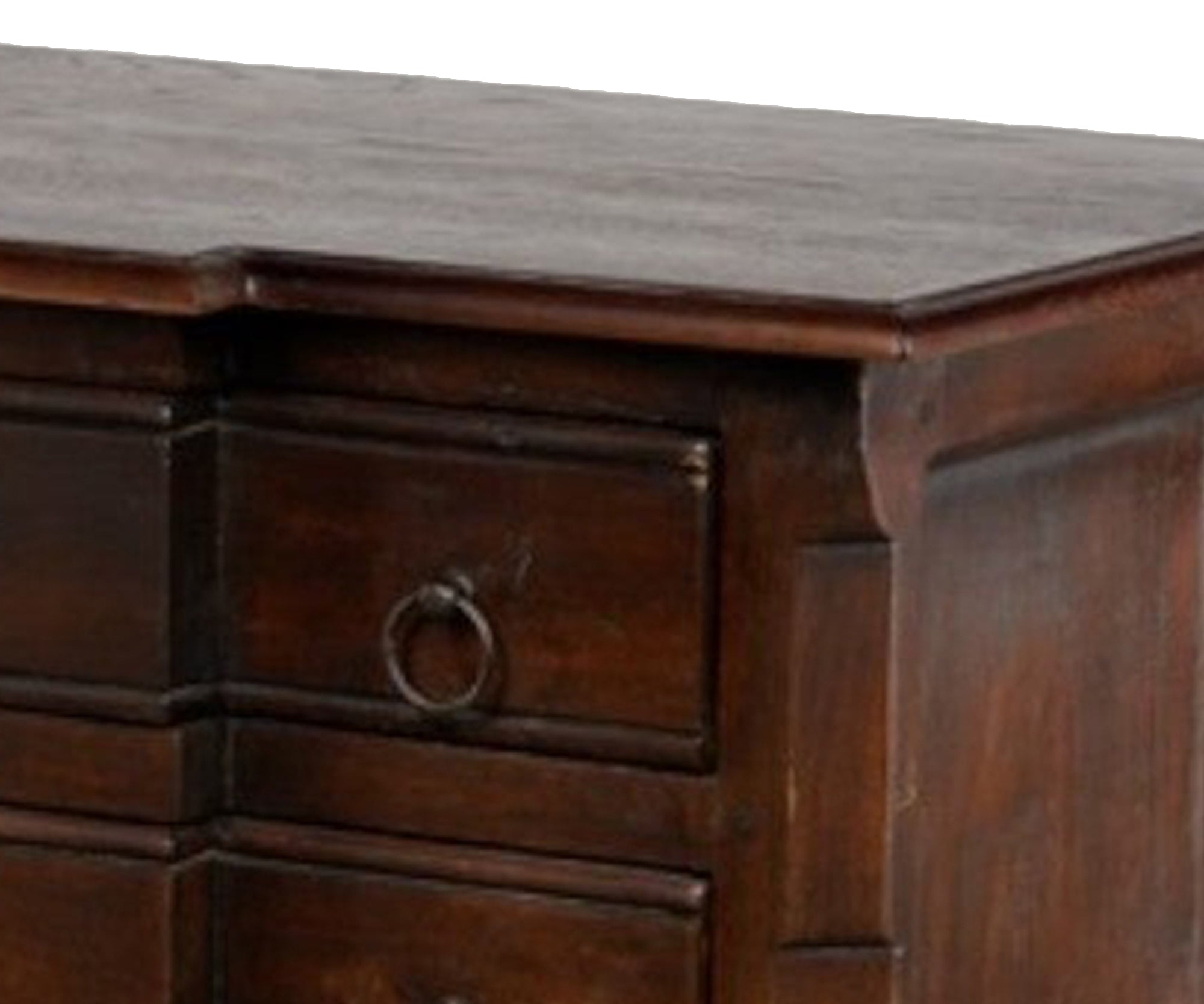English 4-Drawer Wooden Chest