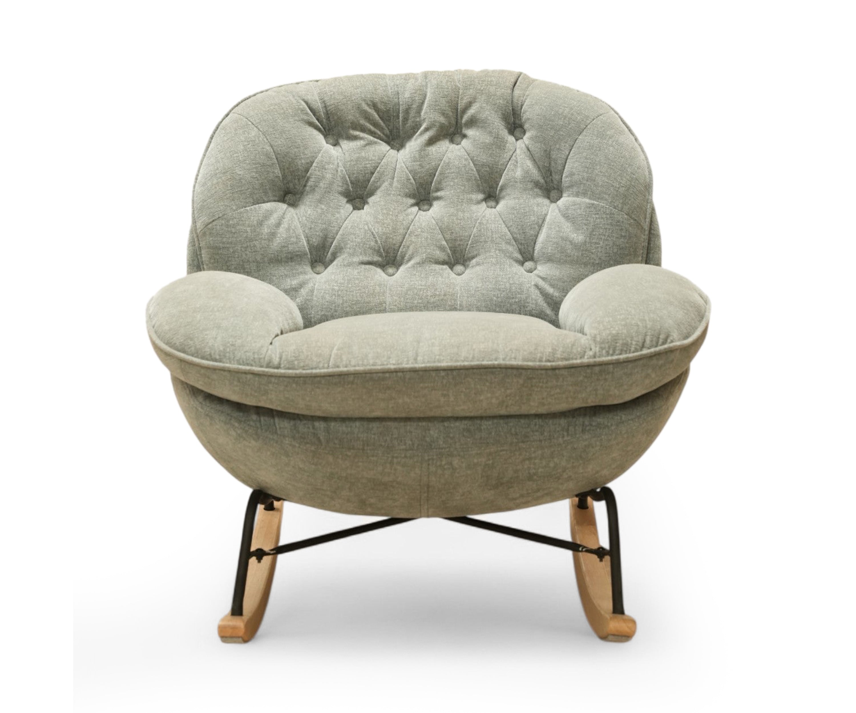 Modern Upholstered Rocking Chair