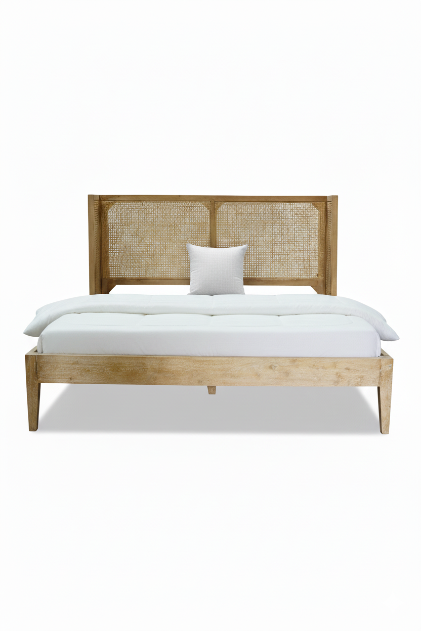 Soren Cane Panel Bed