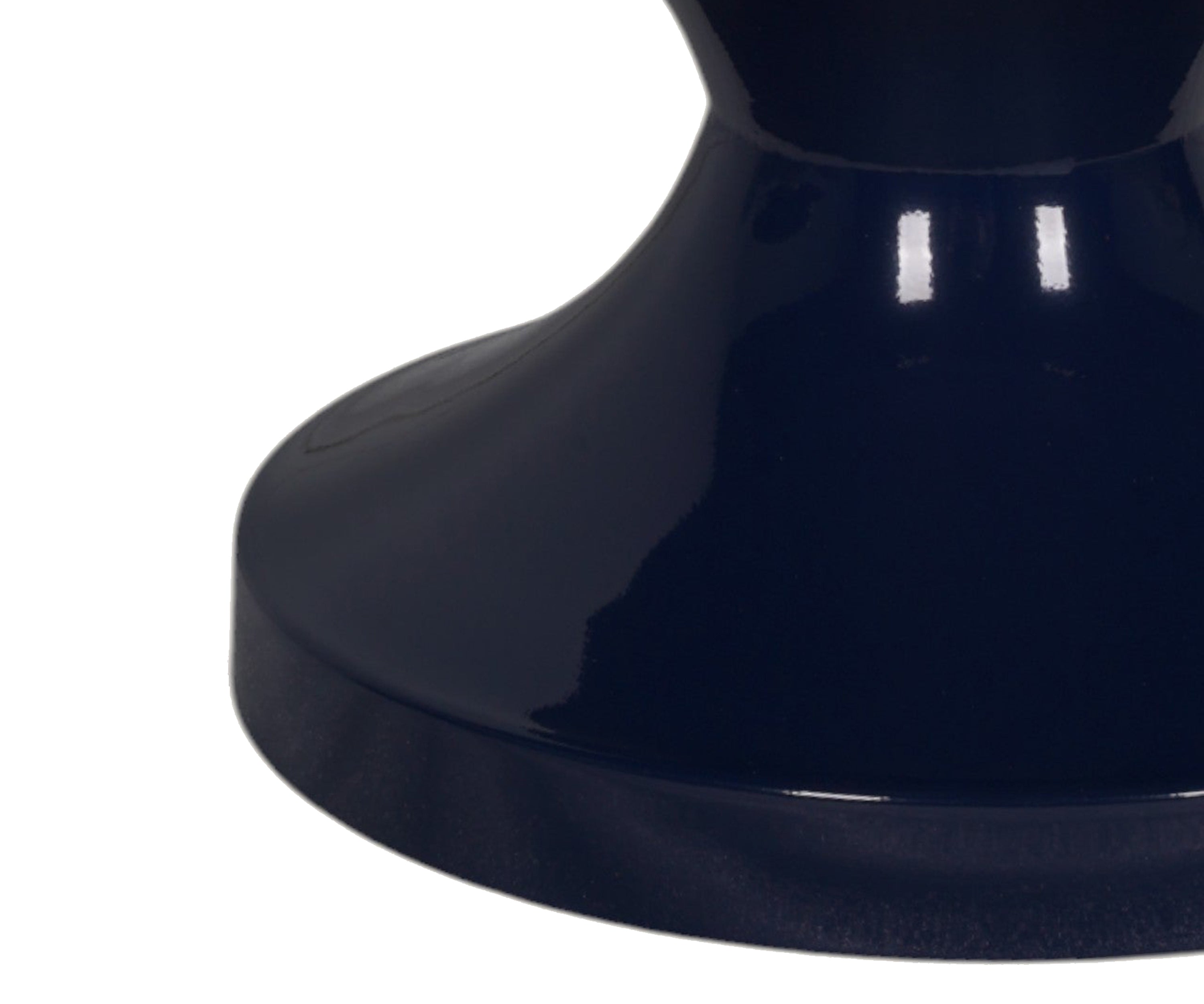 Three-Tiered Teal Hourglass Fiber Table