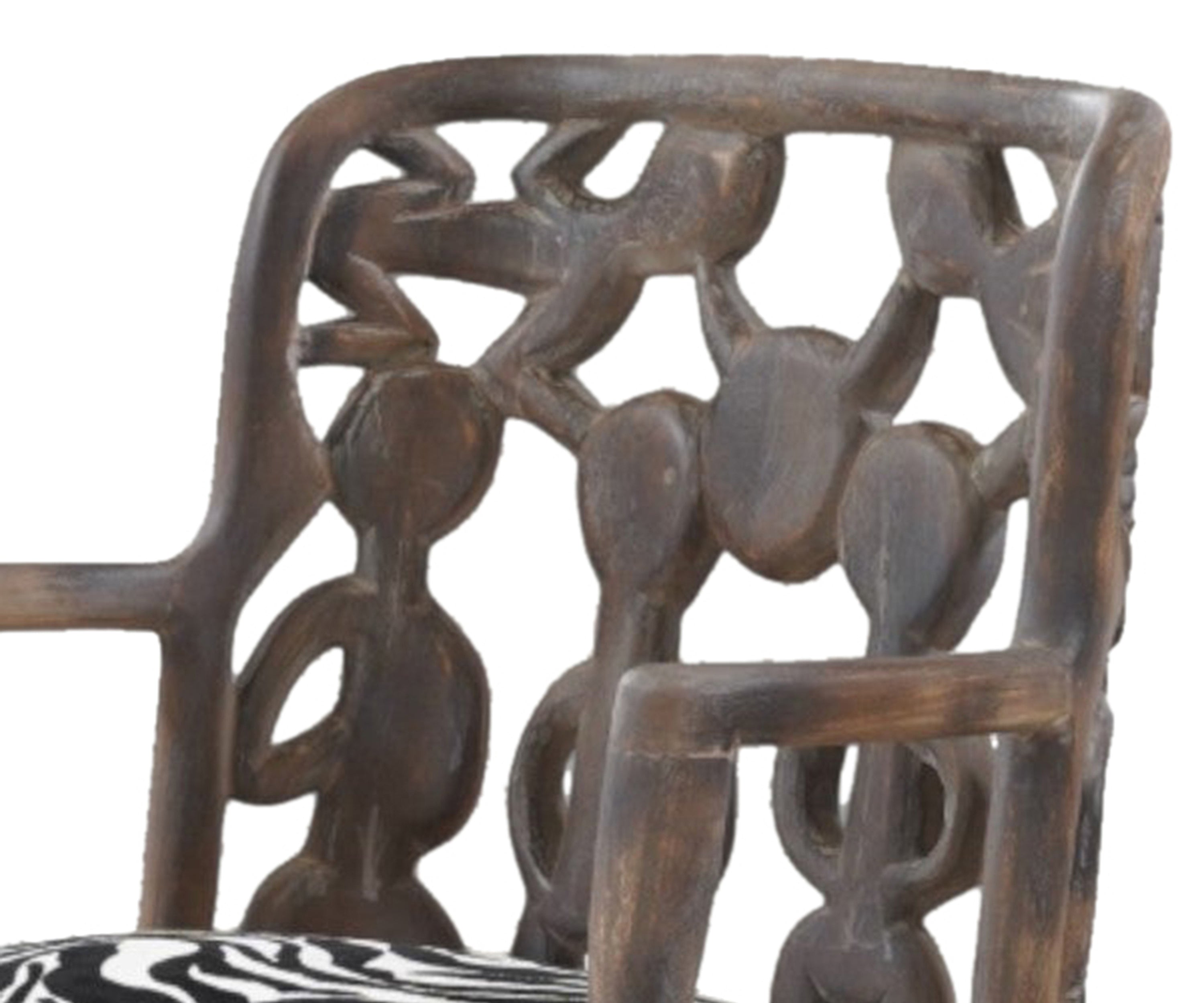 Vintage African Sculptural Armchair