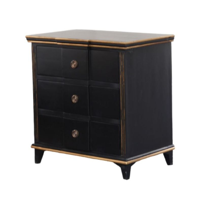 Bed Side Table With 3 Drawers